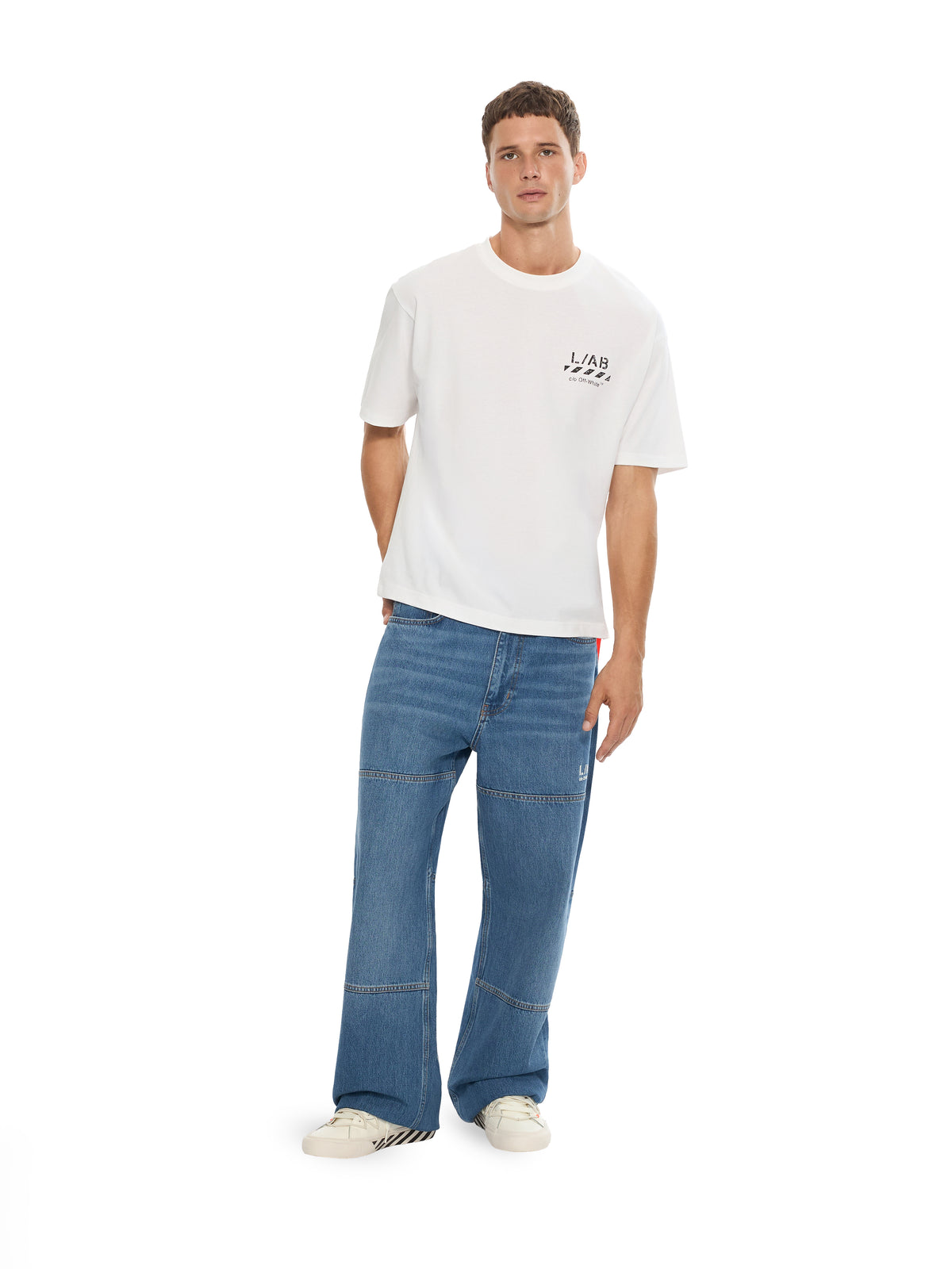 LAB L/AB Diagonal Carpenter Jeans STEEL INDIGO 44LABF26D114