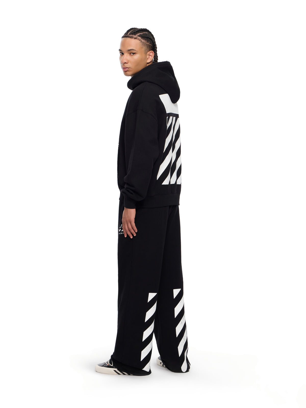 LAB L/AB Core Diagonal Hoodie BLACK 44LABF26K051