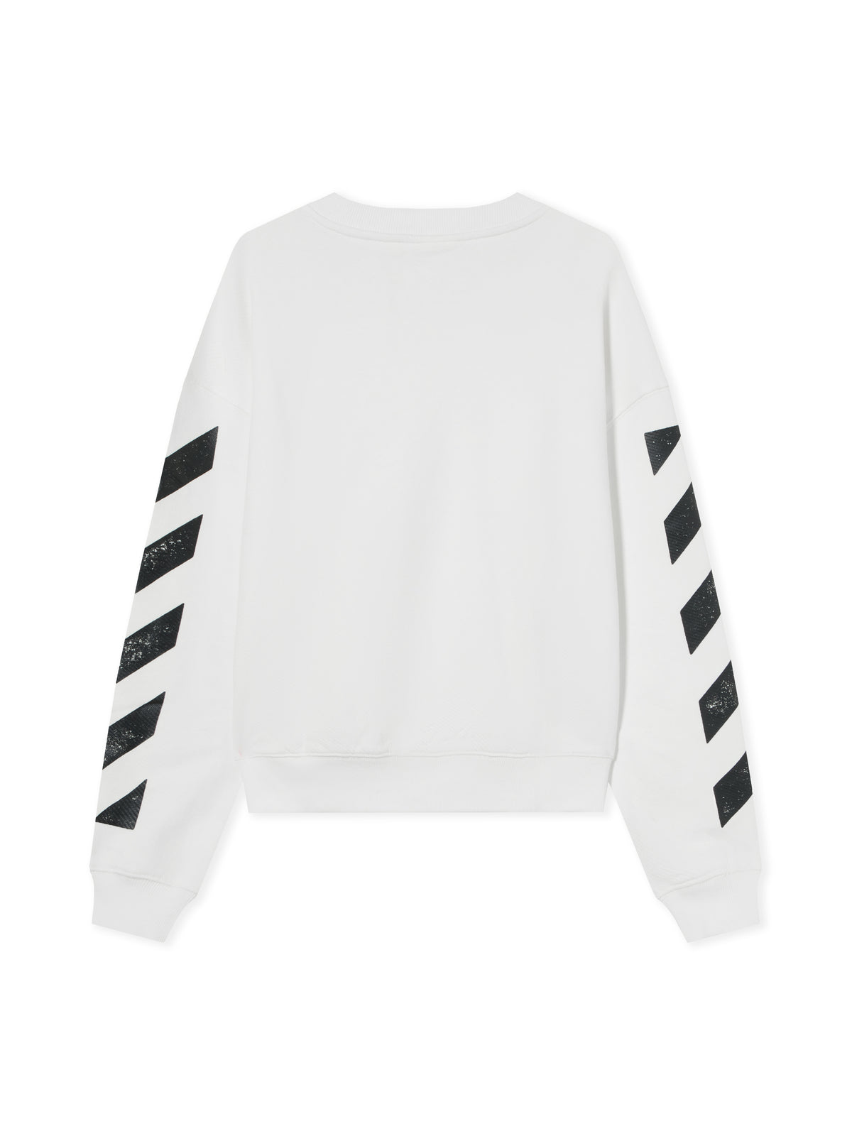 LAB L/AB Diagonal Crewneck Sweatshirt WHITE 44LABF26K052