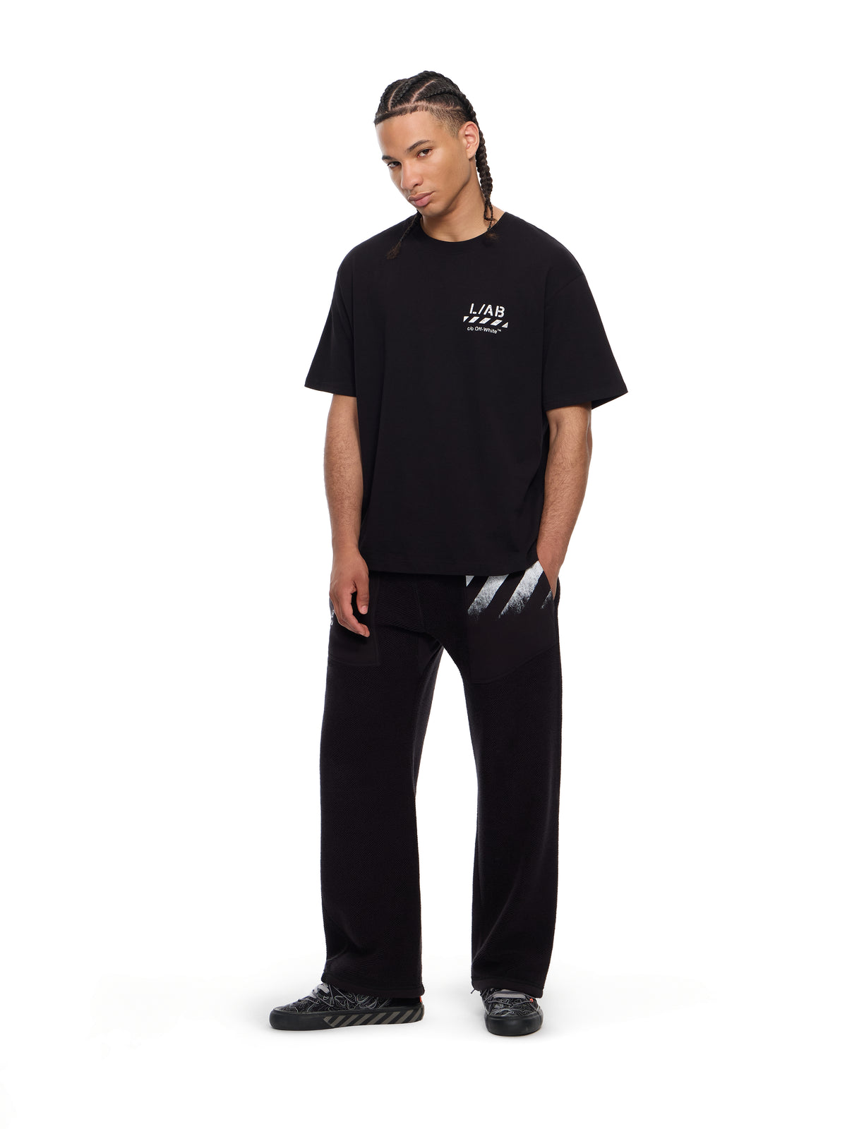 L/AB Diagonal Oversized T-Shirt