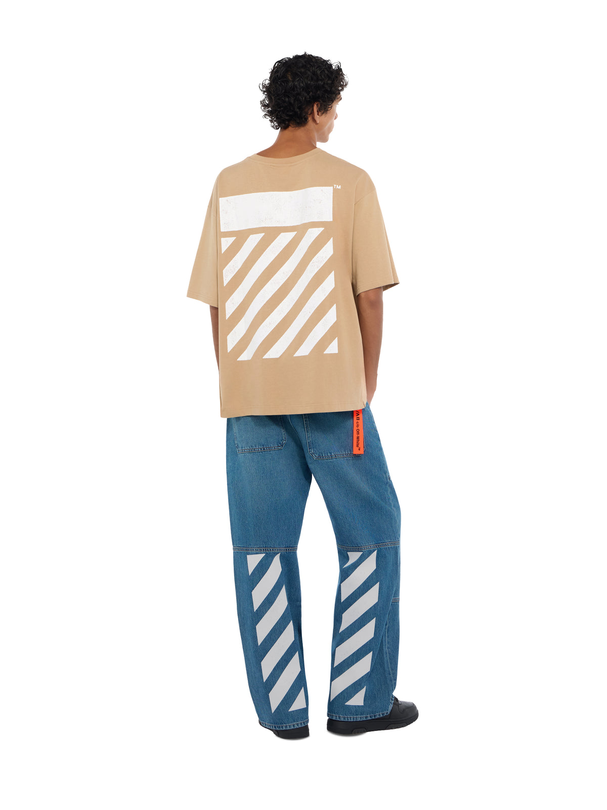 LAB L/AB Diagonal Oversized T-Shirt CORNSTALK 44LABF26T054
