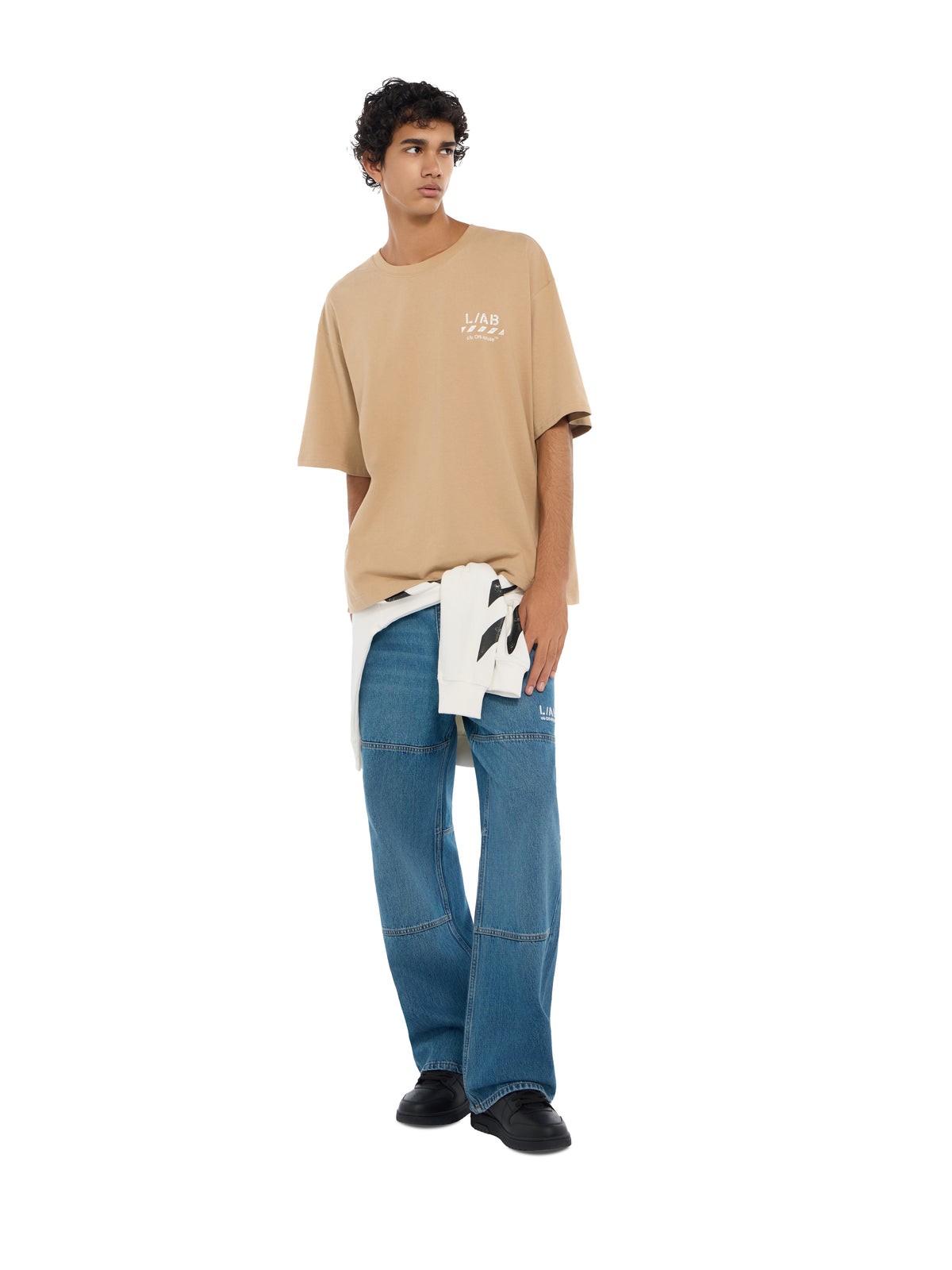 L/AB Diagonal Oversized T-Shirt