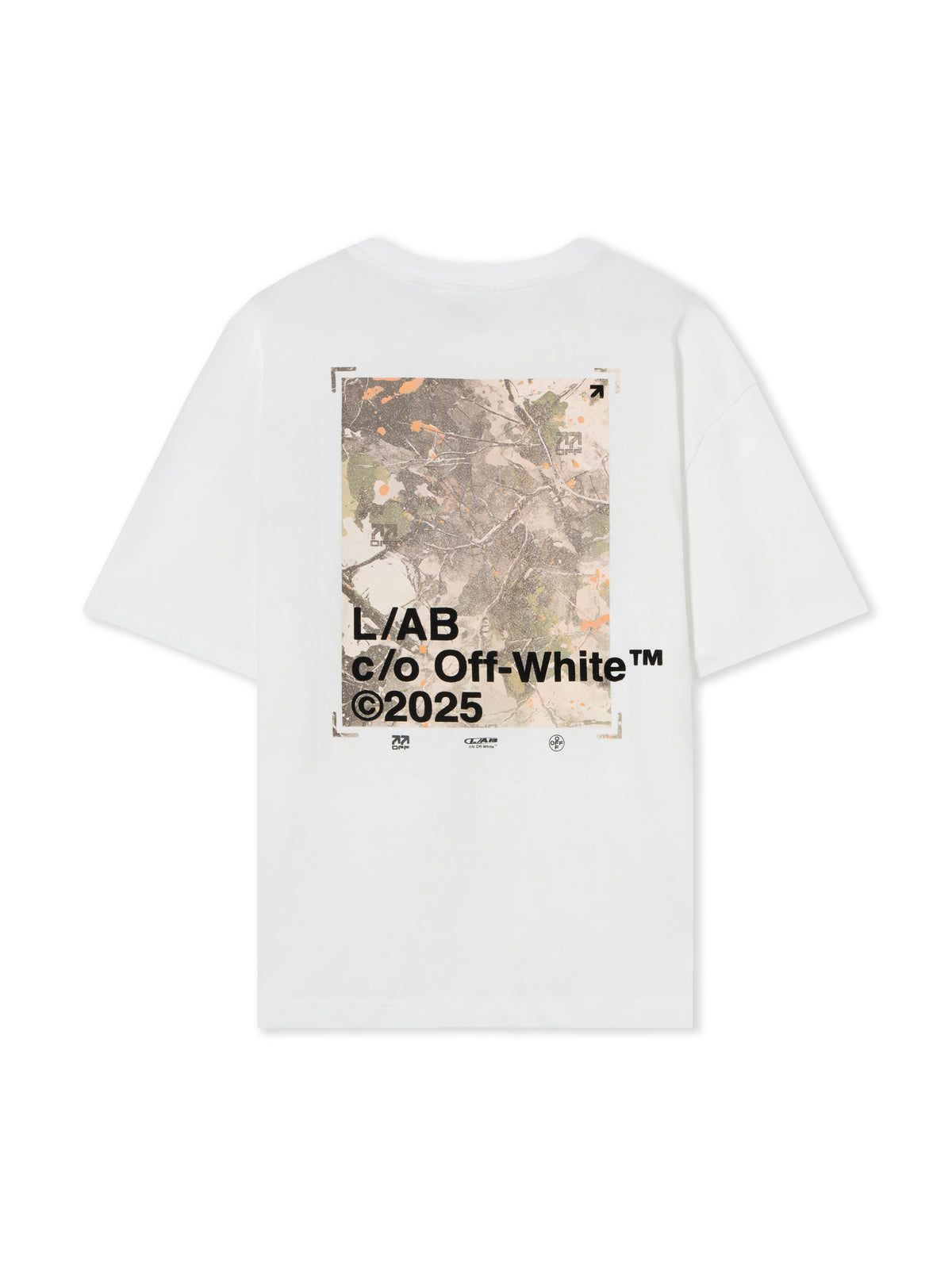 LAB L/AB Camouflage T-Shirt WHITE 44LABF26T075