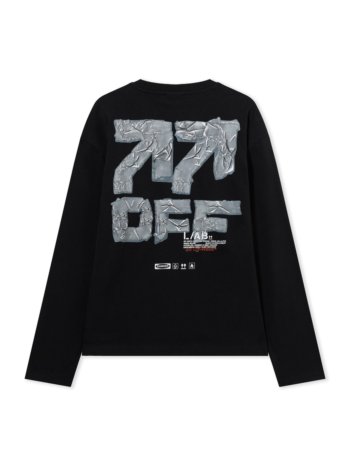 LAB L/AB Off Active Tape Long-Sleeved T-Shirt BLACK 44LABF26T081