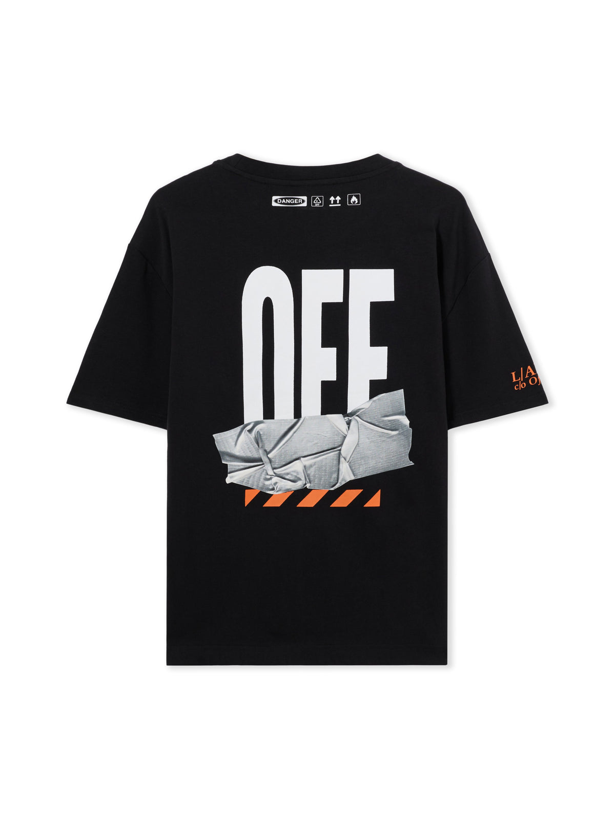 LAB L/AB Off Active Duct Tape T-Shirt BLACK 44LABF26T082