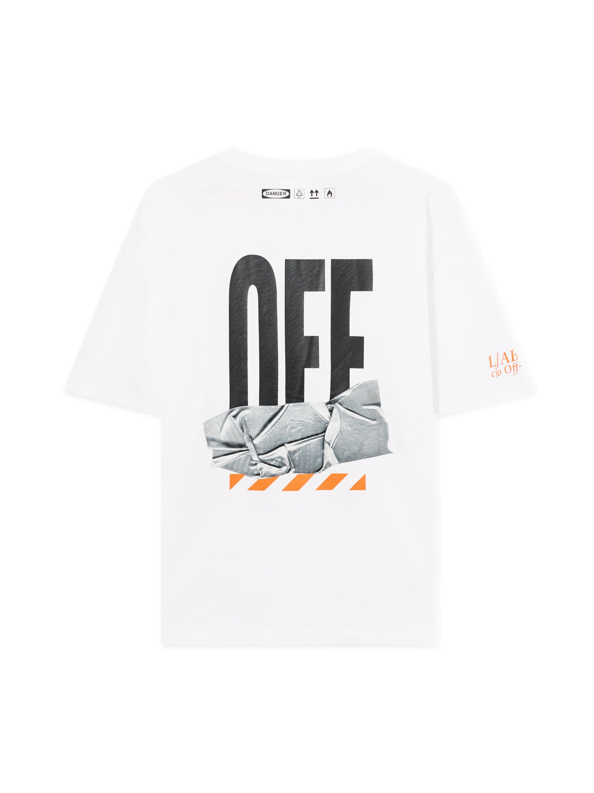 LAB L/AB Off Active Duct Tape T-Shirt WHITE 44LABF26T082