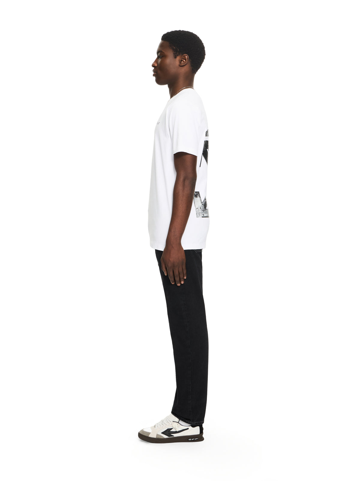 OFF WHITE Metal Arrow Slim T-shirt WHITE 44MAA027S26J001