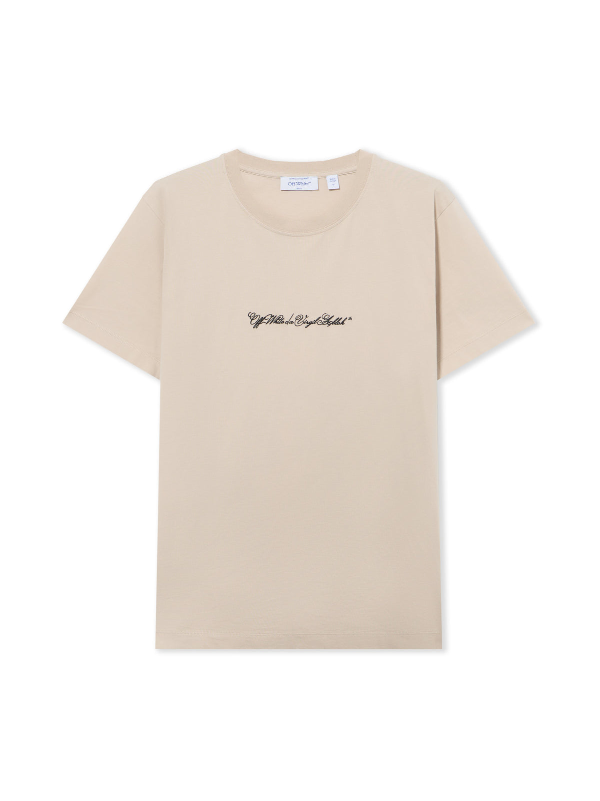 OFF WHITE Script Arrow Slim T-shirt PUMICE STONE 44MAA027S26J002