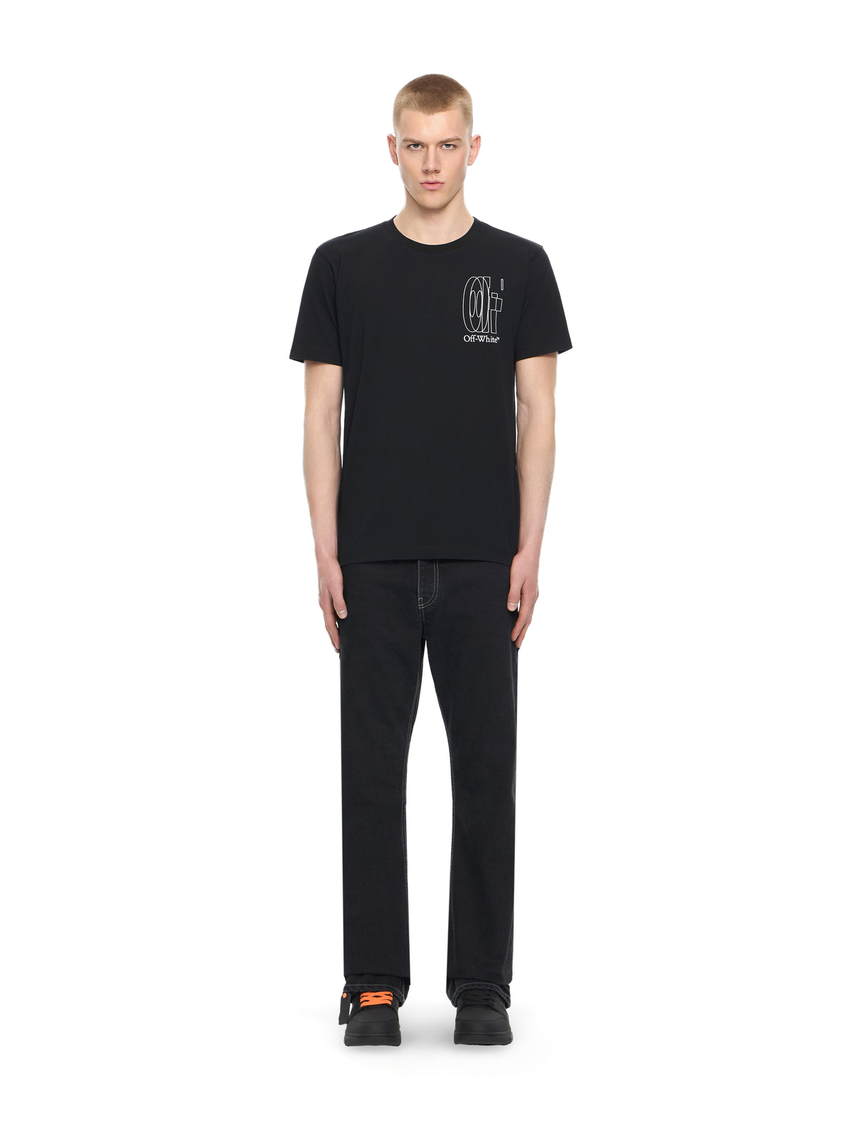 Outline Double Arrow Slim T-shirt