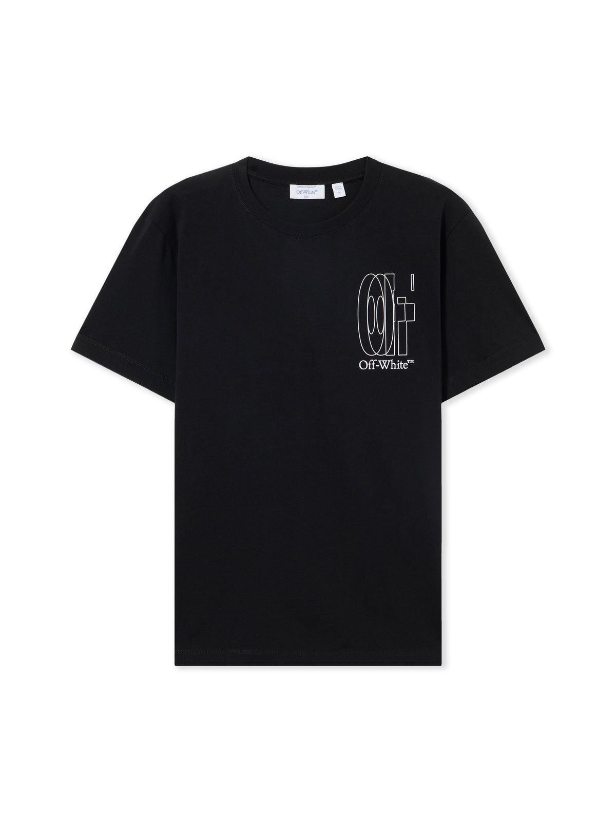 OFF WHITE Outline Double Arrow Slim T-shirt BLACK 44MAA027S26J003