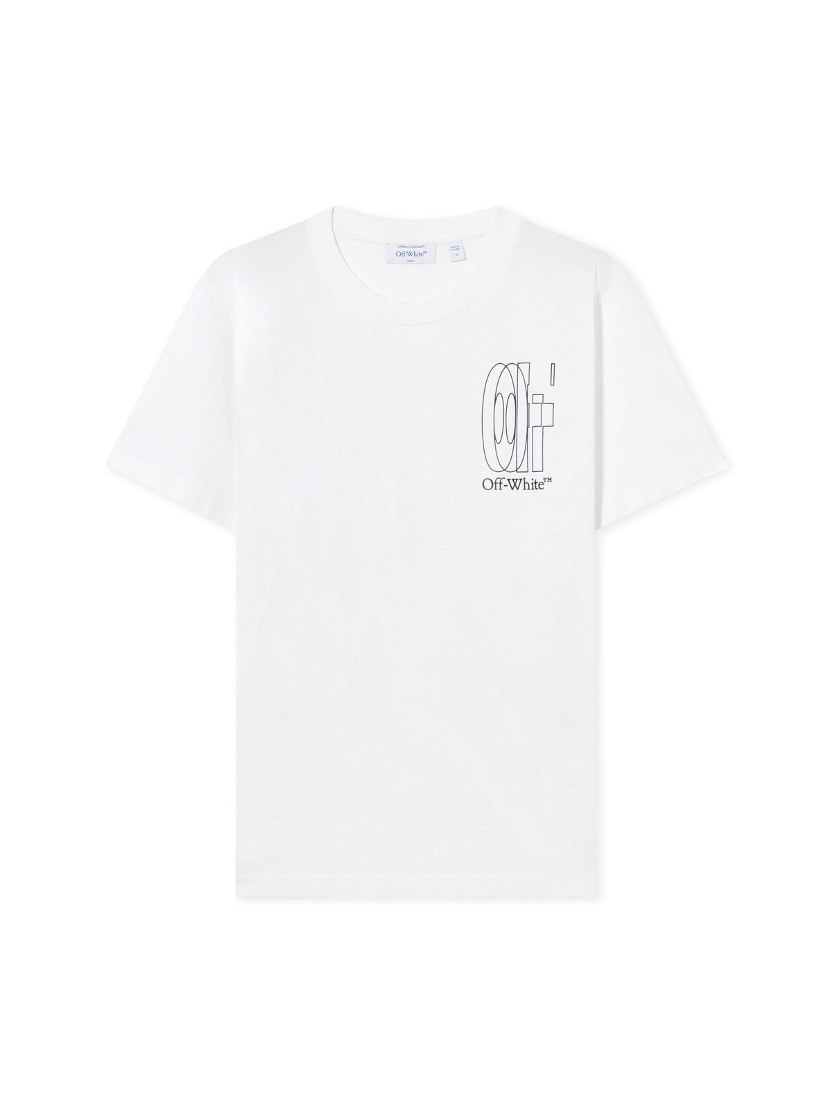 OFF WHITE Outline Double Arrow Slim T-shirt WHITE 44MAA027S26J003