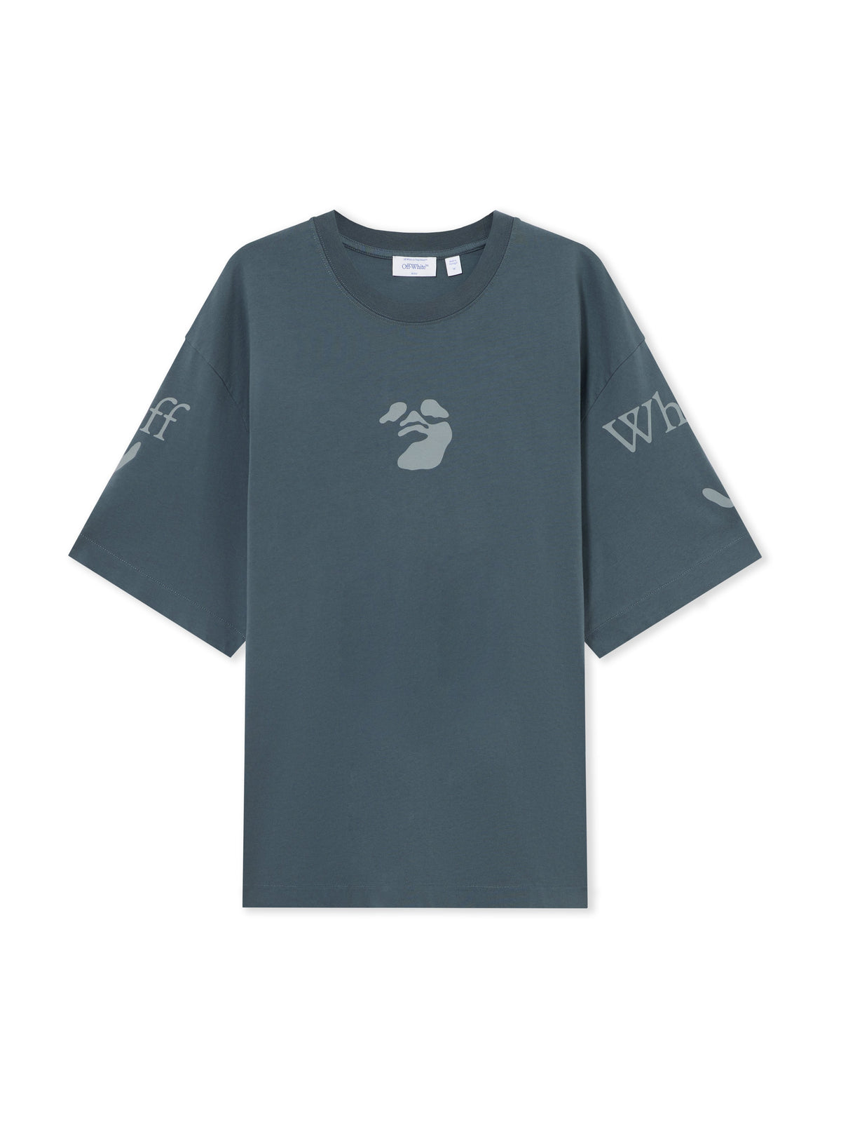 OFF WHITE Swimming Logo Skate T-Shirt DARK SLATE 44MAA120F26J004