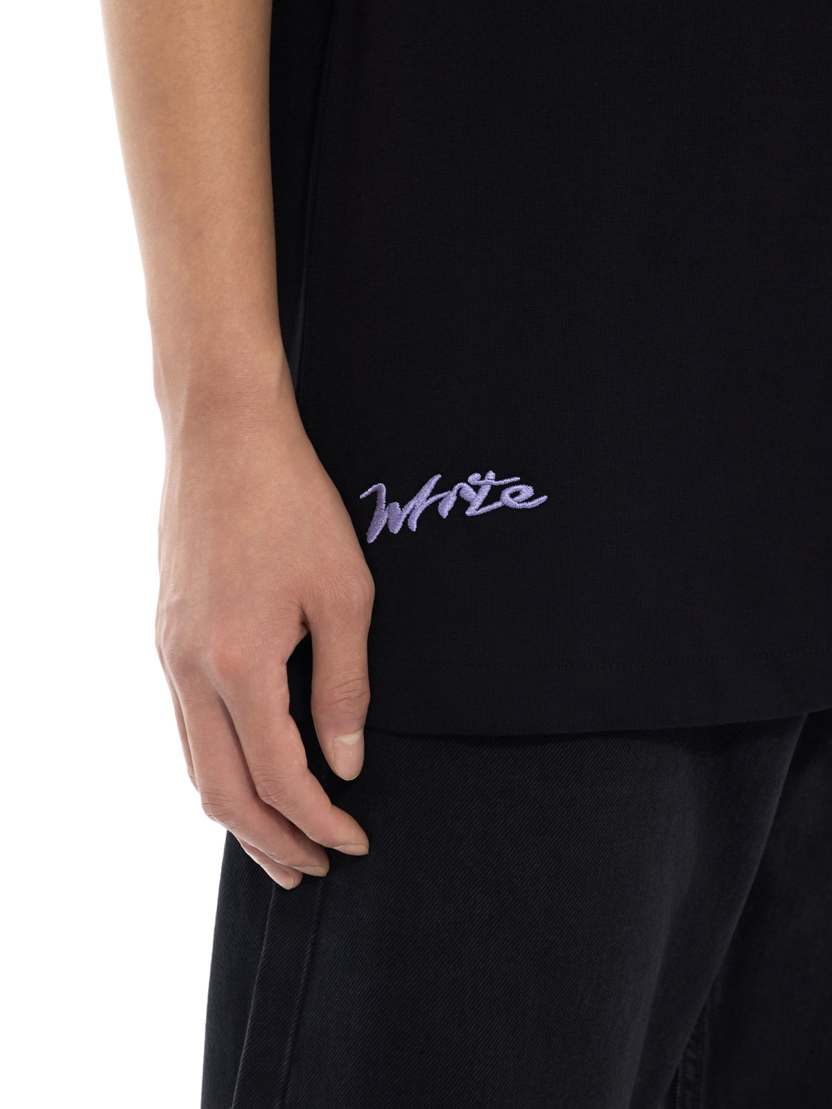 OFF WHITE Archigeography Arrow Skate T-Shirt BLACK 44MAA120F26J008