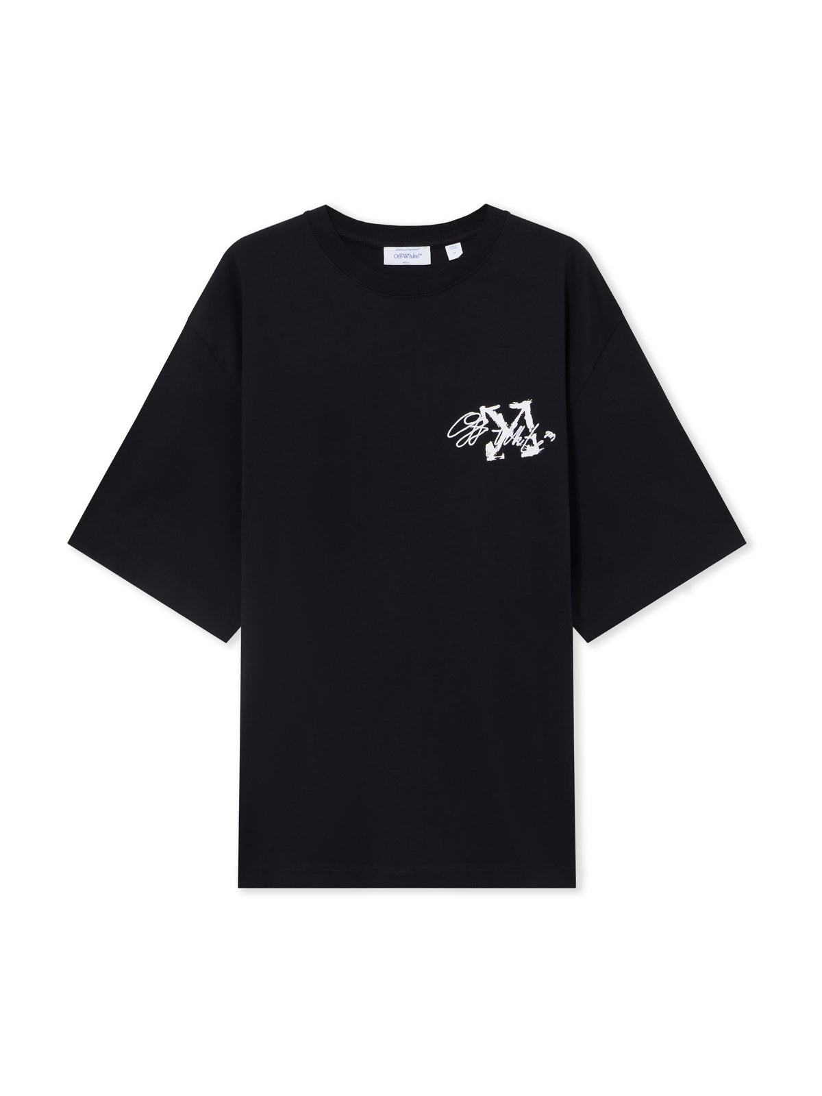 OFF WHITE Stroke 2 Arrow Skate T-Shirt BLACK 44MAA120F26J00J