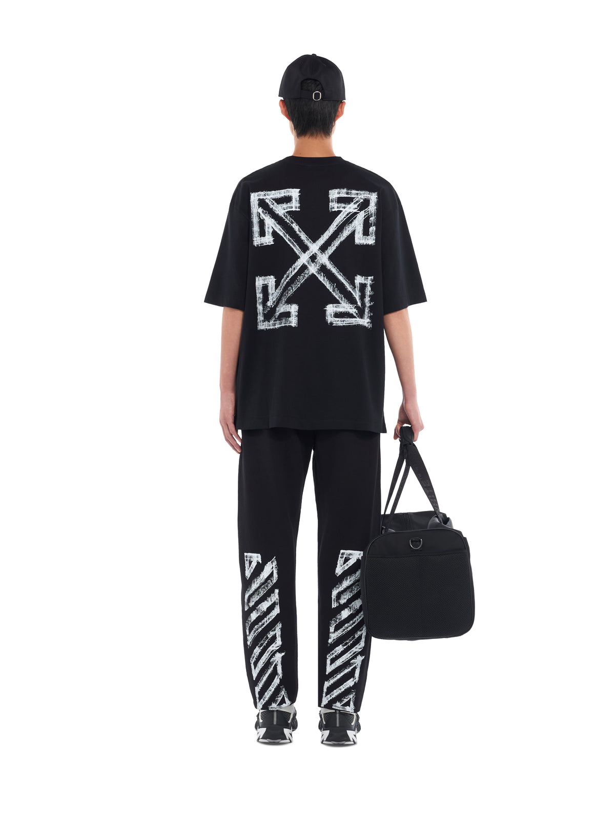 OFF WHITE Motion Arrow Skate T-Shirt BLACK 44MAA120F26J00Y