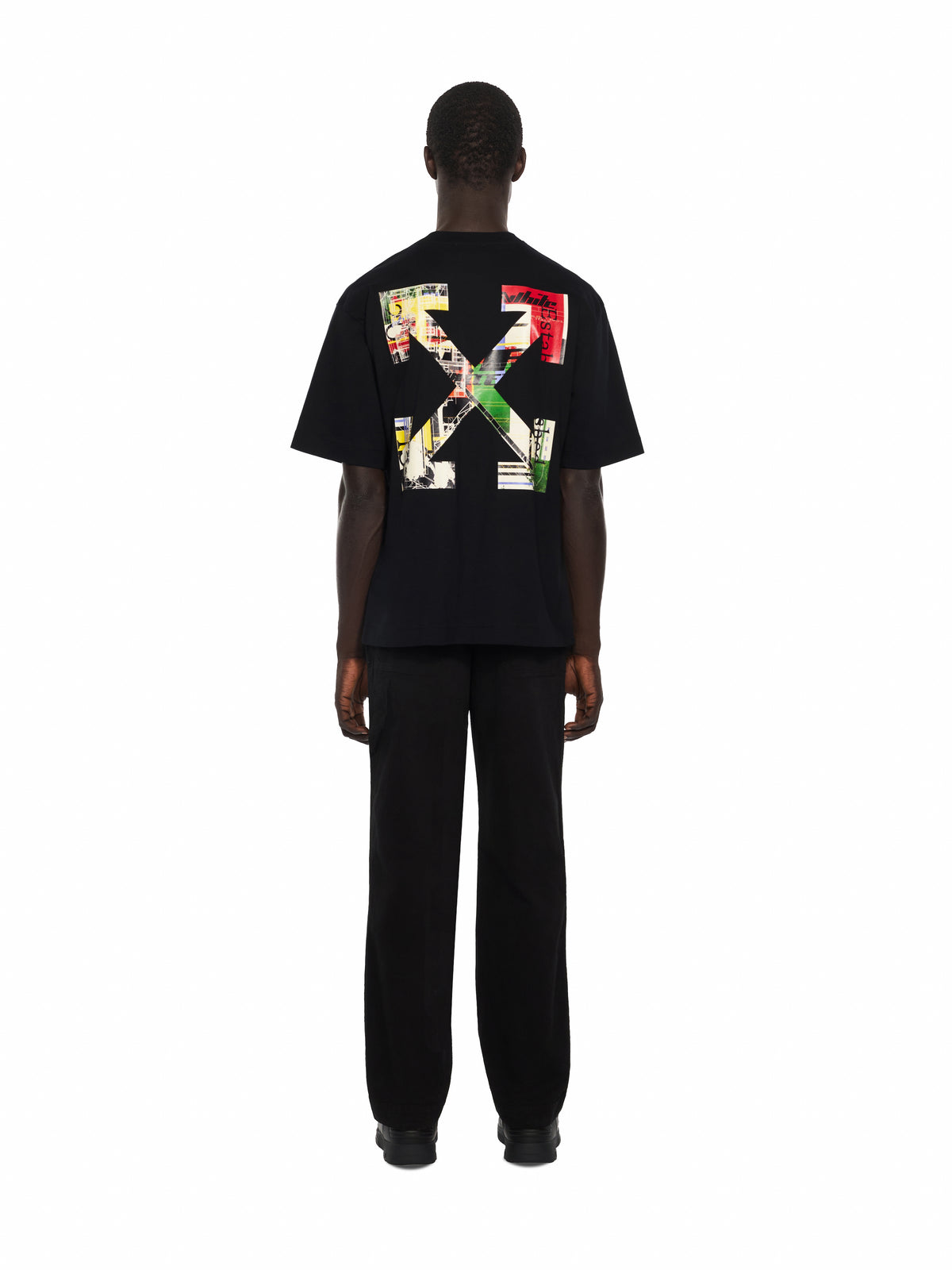 OFF WHITE Industrial Arrow Skate T-Shirt BLACK 44MAA120F26J00Z