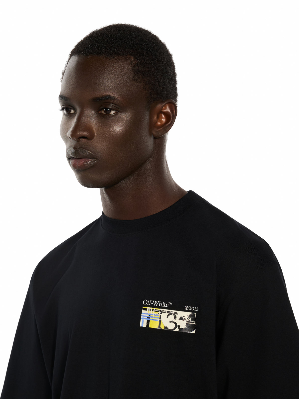 OFF WHITE Industrial Arrow Skate T-Shirt BLACK 44MAA120F26J00Z
