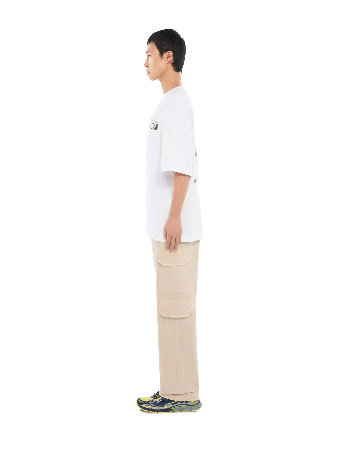 OFF WHITE Industrial Arrow Skate T-Shirt WHITE 44MAA120F26J00Z