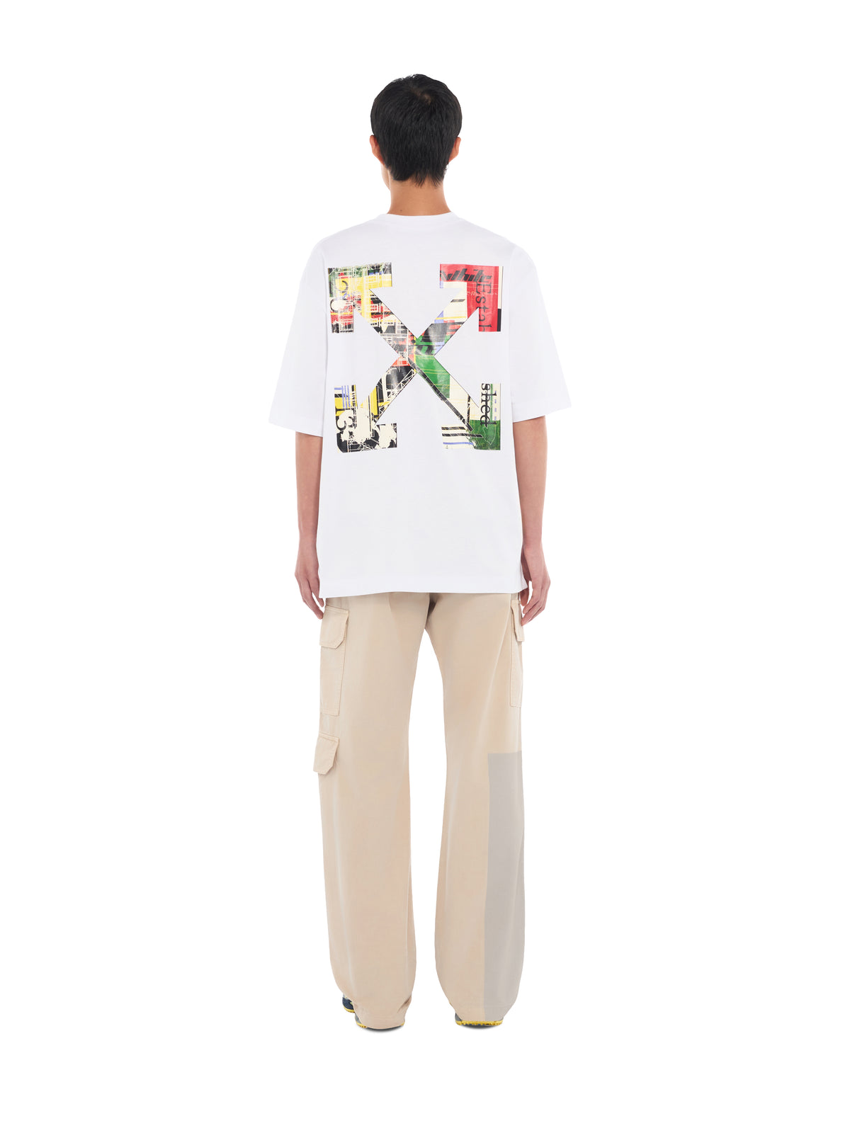 OFF WHITE Industrial Arrow Skate T-Shirt WHITE 44MAA120F26J00Z