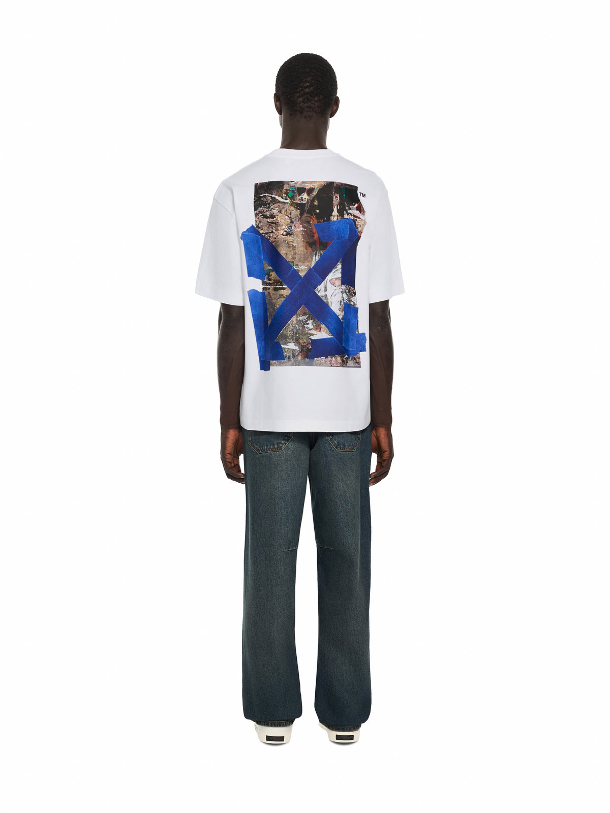 OFF WHITE Bacco Arrow Skate T-Shirt WHITE 44MAA120F26J018