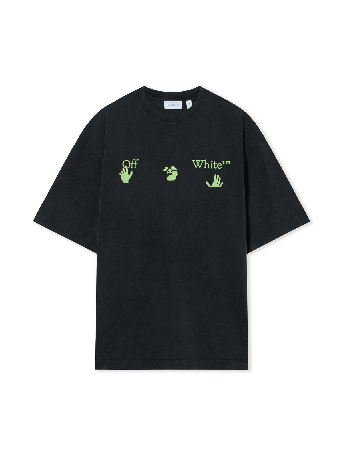 OFF WHITE Bacco Arrow Skate Short Sleeve T-Shirt VINTAGE BLACK 44MAA120F26J019