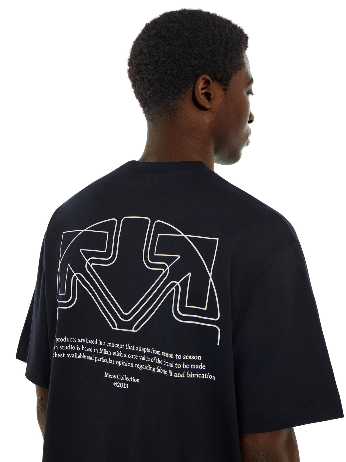 OFF WHITE Offline Half Arrow Skate T-Shirt BLACK 44MAA120F26J01E