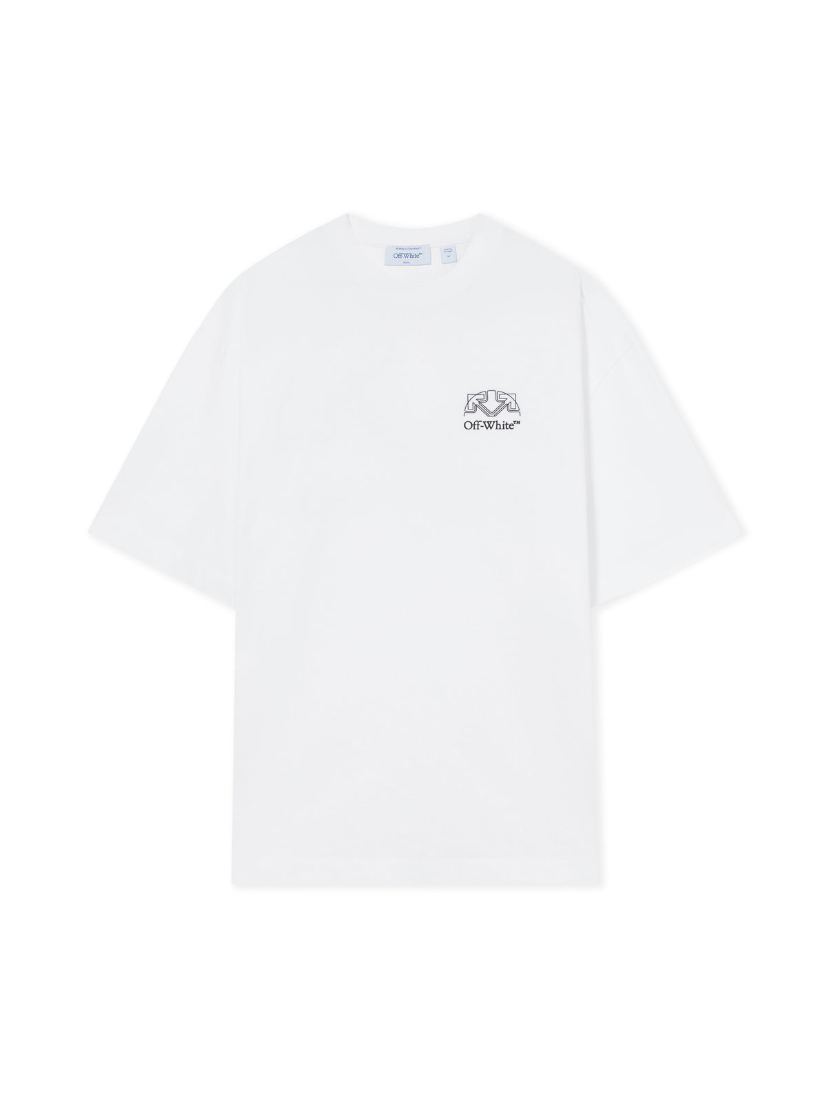OFF WHITE Offline Half Arrow Skate T-Shirt WHITE 44MAA120F26J01E