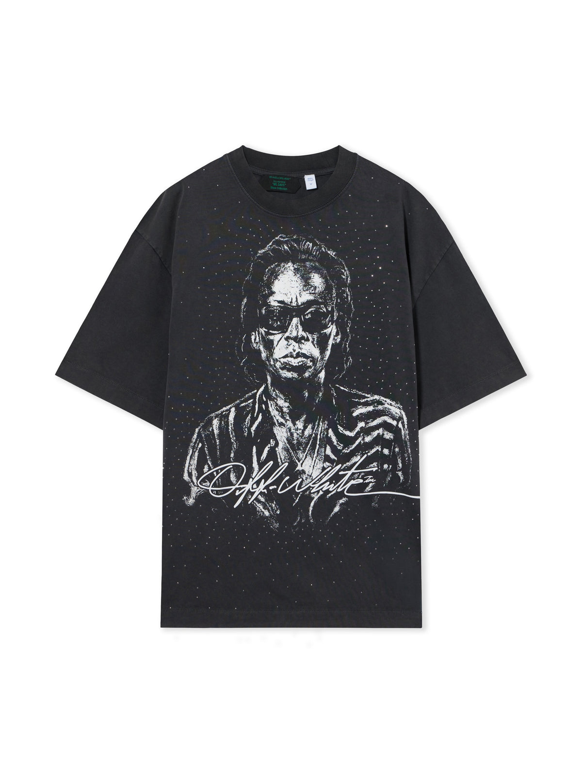 OFF WHITE Mr. Davis Stadium Skate T-Shirt BLACK 44MAA120G26J00A