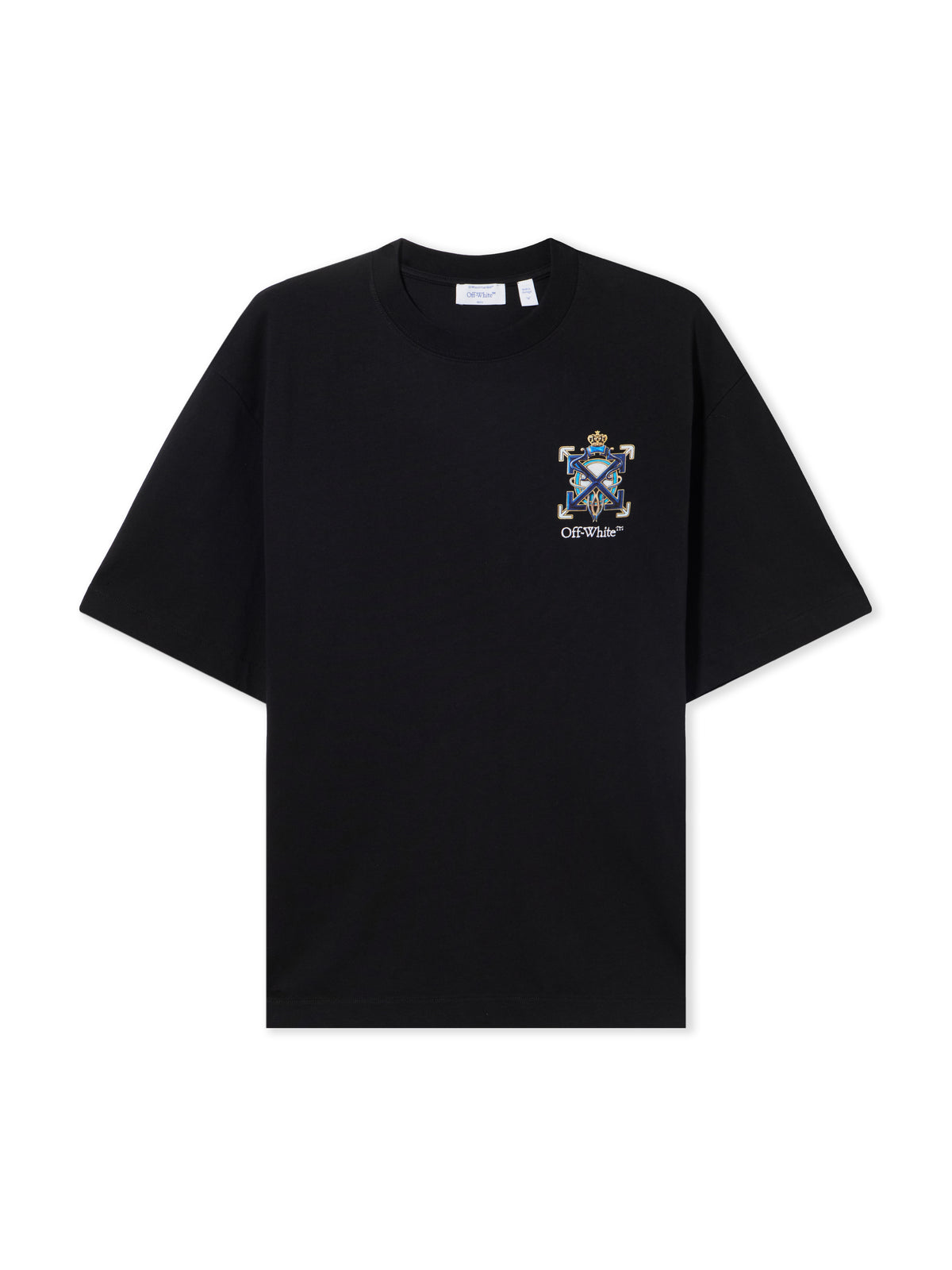 OFF WHITE Jewel Arrow Skate T-shirt BLACK 44MAA120S26J003