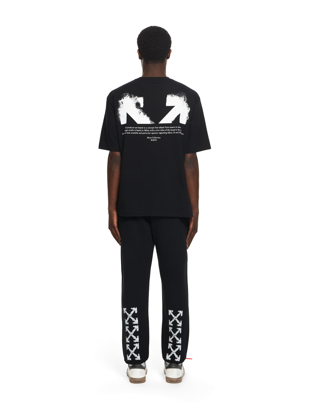 OFF WHITE Half Arrow Skate T-shirt BLACK 44MAA120S26J008