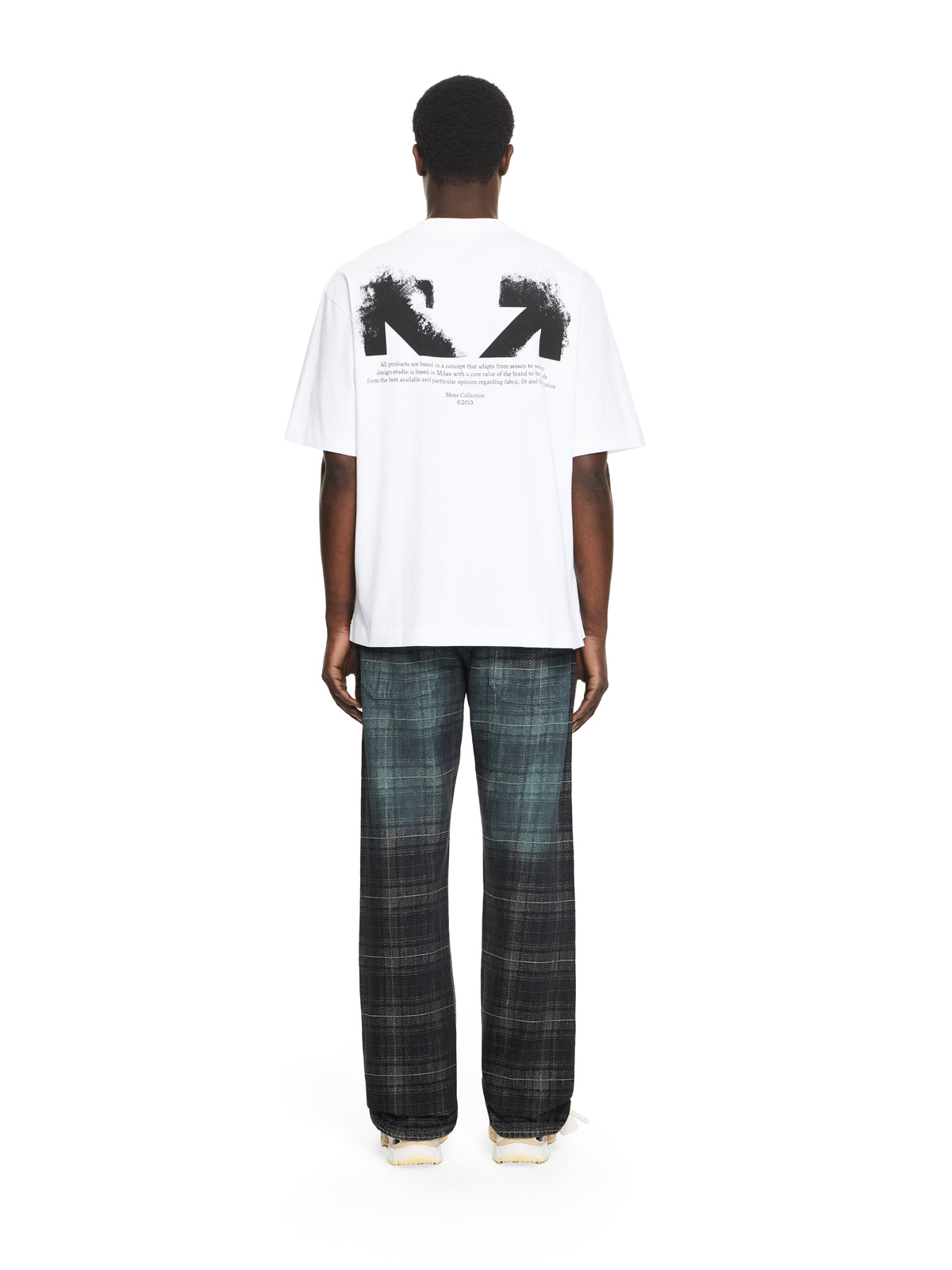 OFF WHITE Half Arrow Skate T-shirt WHITE 44MAA120S26J008