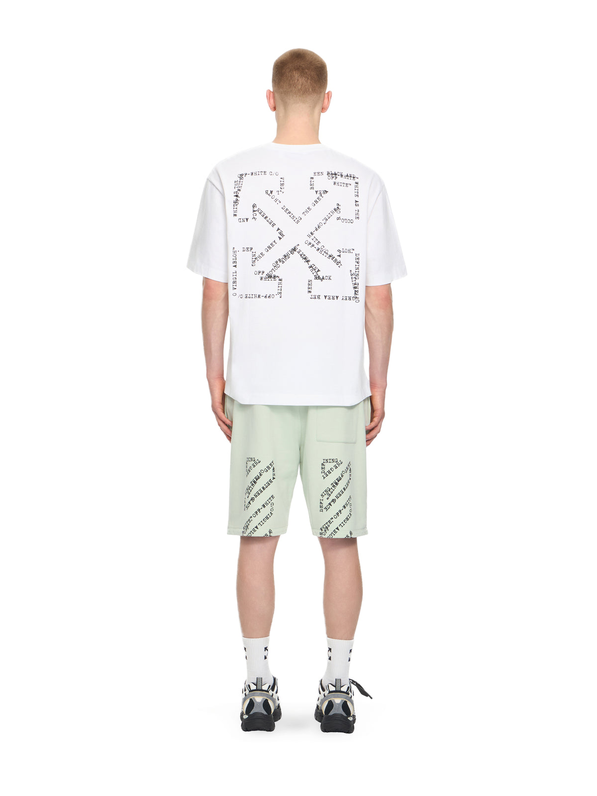 OFF WHITE Type Arrow Skate T-shirt WHITE 44MAA120S26J00K
