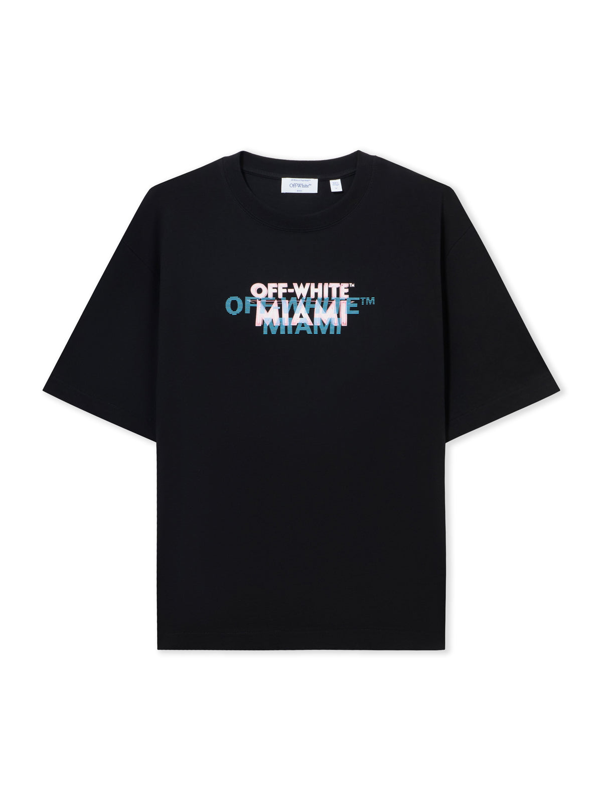 OFF WHITE Miami City Garments Skate  T-Shirt BLACK 44MAA120S26J01H
