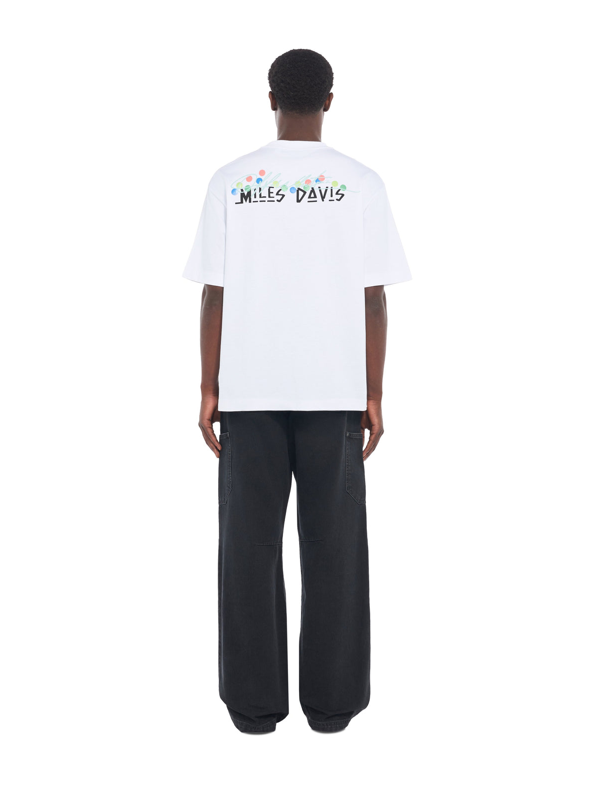 OFF WHITE Mr. Davis Certified Gold Skate T-Shirt WHITE 44MAA120W26J003