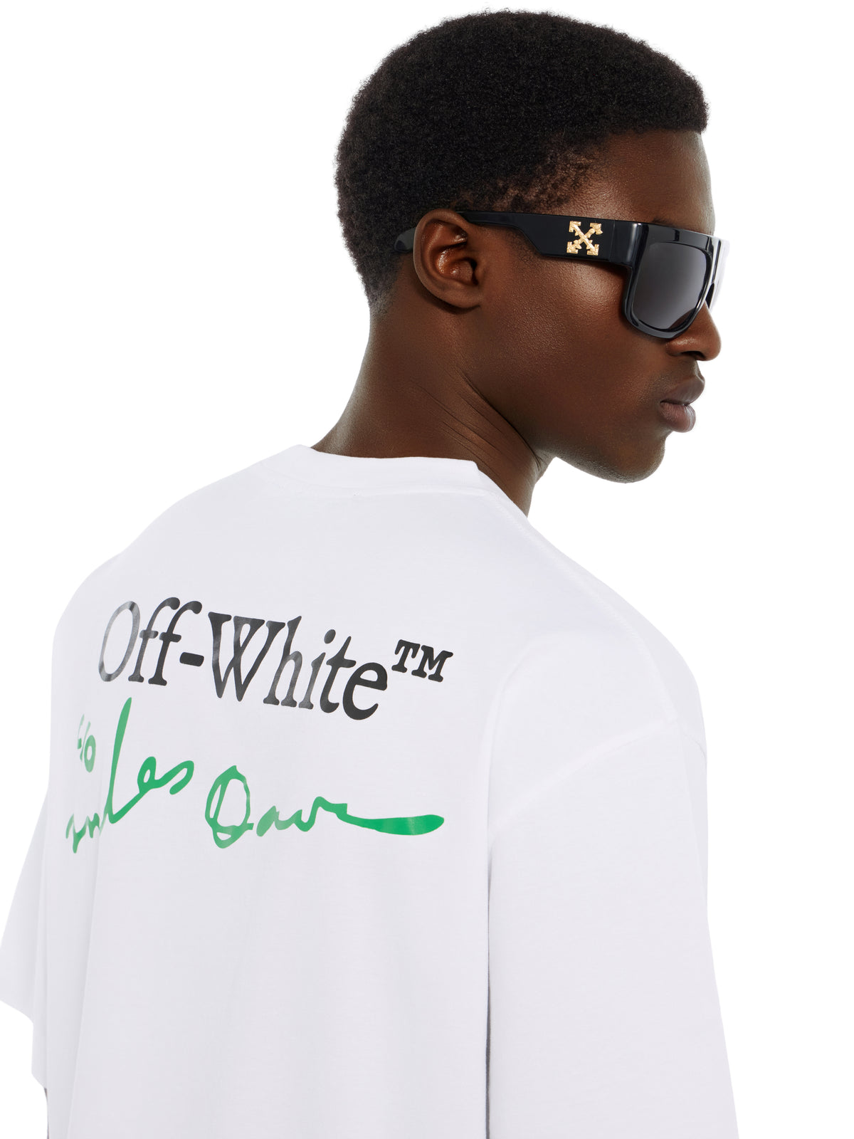 OFF WHITE Mr. Davis League Skate T-Shirt WHITE 44MAA120W26J004