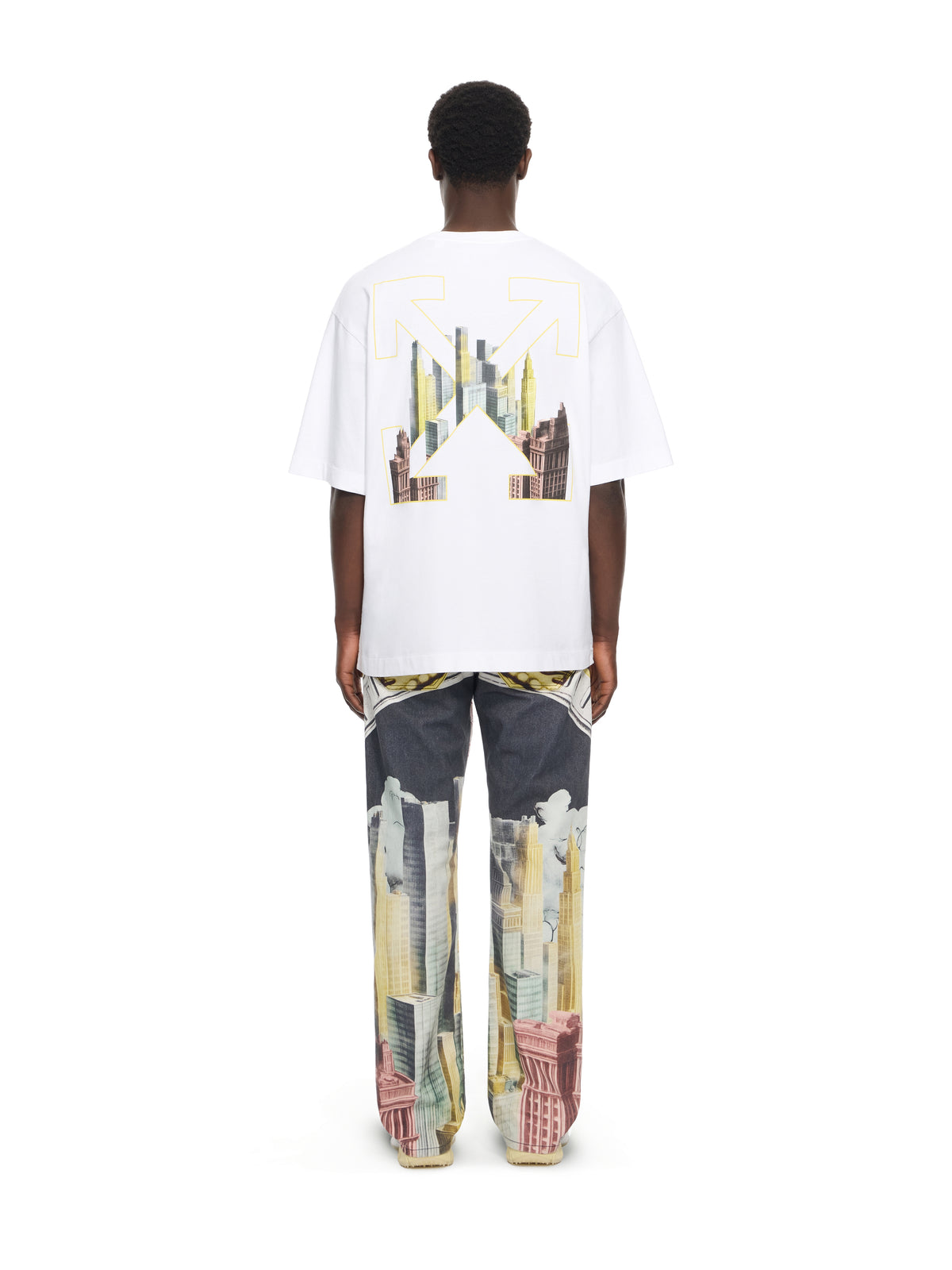 OFF WHITE Palace Arrow Skate T-shirt WHITE 44MAA120Z26J001