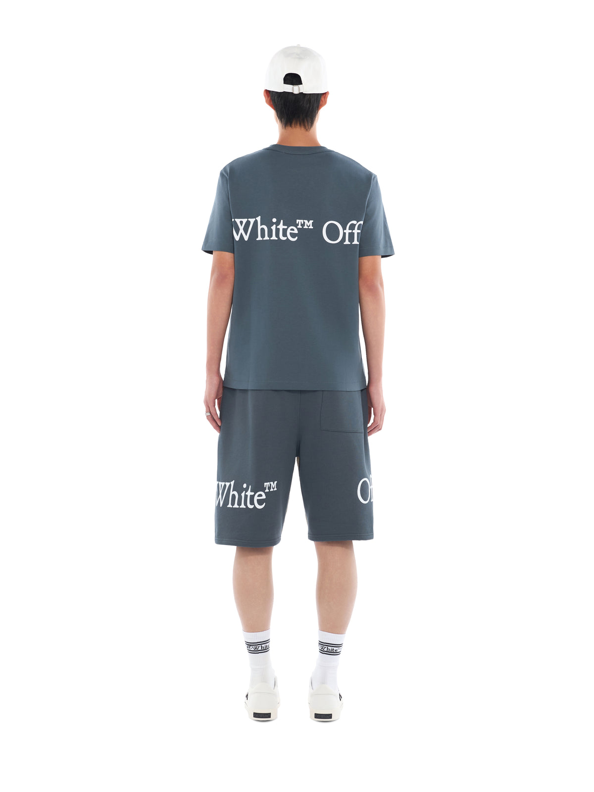 OFF WHITE Bookish Scarf T-Shirt DARK SLATE 44MAA16MF26J00G