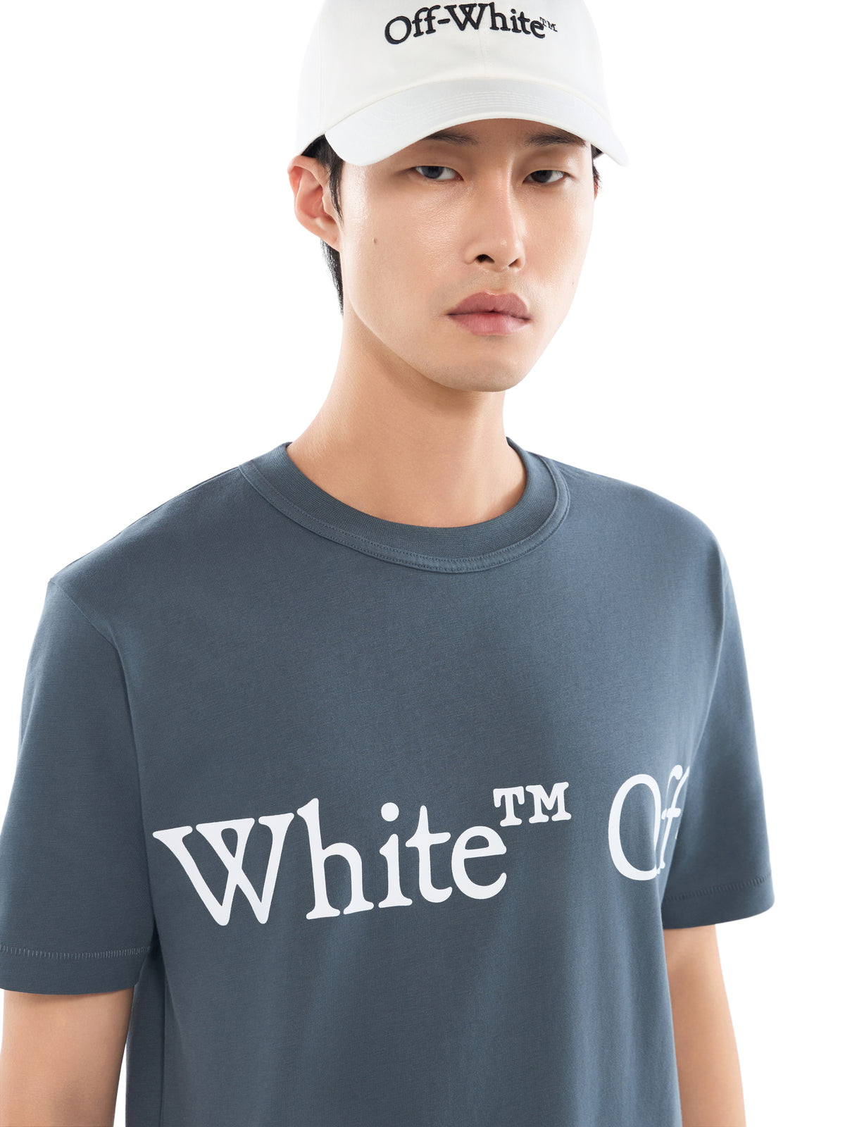OFF WHITE Bookish Scarf T-Shirt DARK SLATE 44MAA16MF26J00G