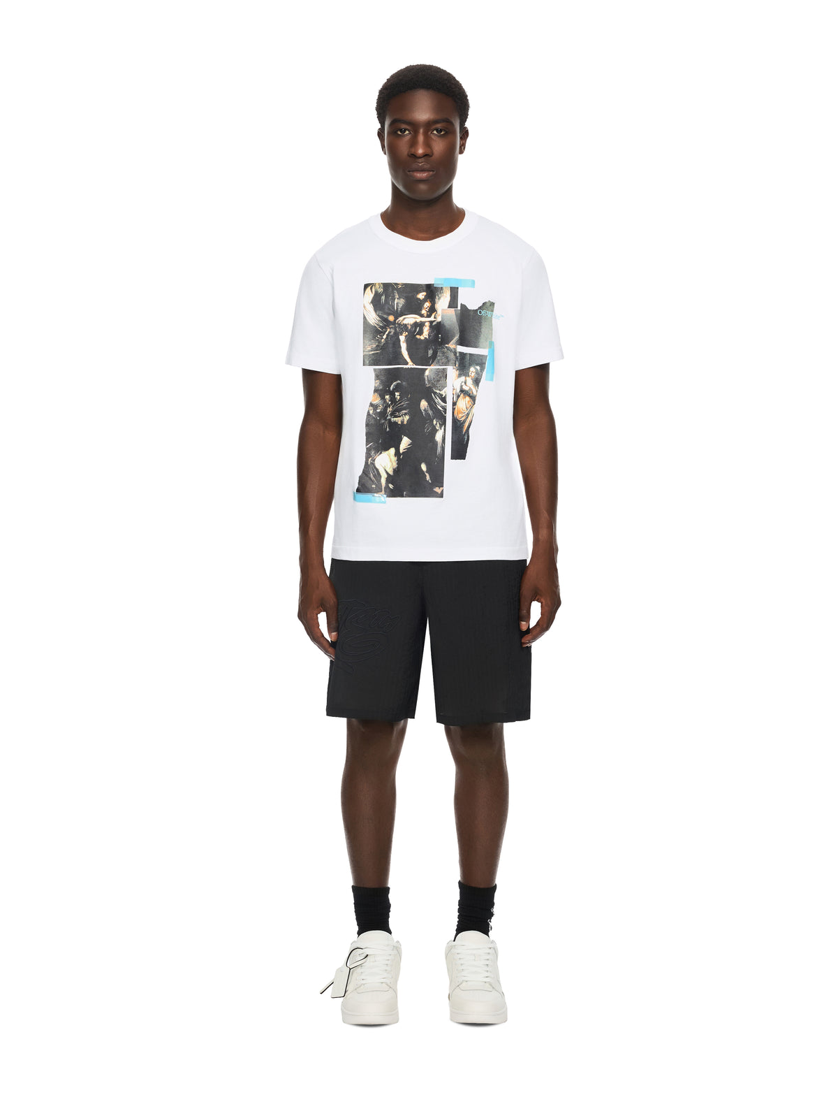 OFF WHITE Tape Mercy Regular T-Shirt WHITE 44MAA16MF26J00I