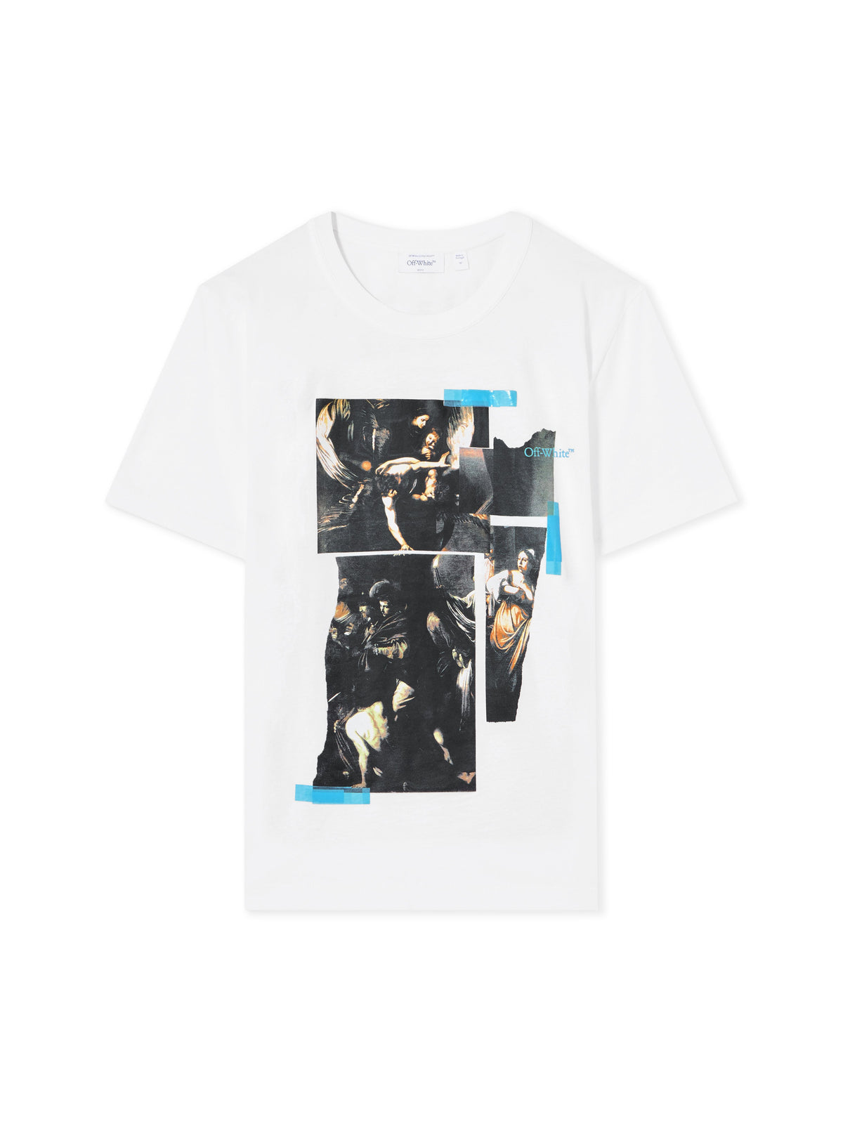 OFF WHITE Tape Mercy Regular T-Shirt WHITE 44MAA16MF26J00I
