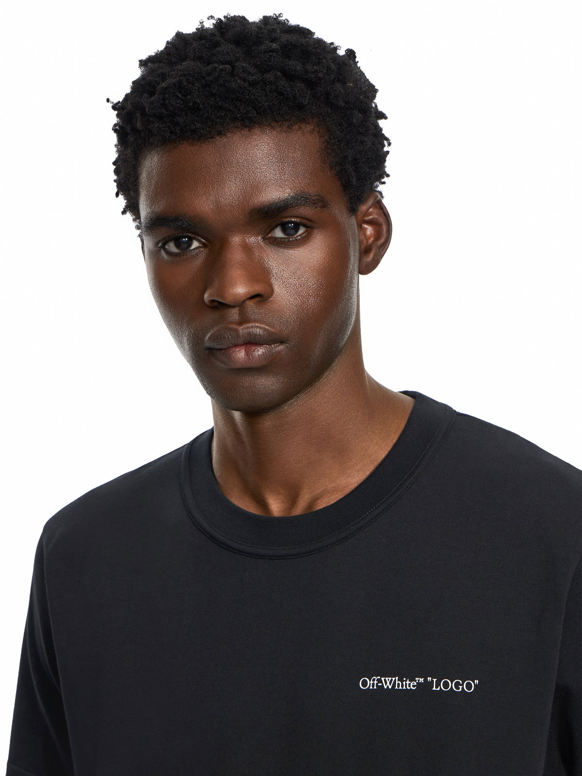 OFF WHITE Logo Quote T-Shirt BLACK 44MAA16MF26J00L