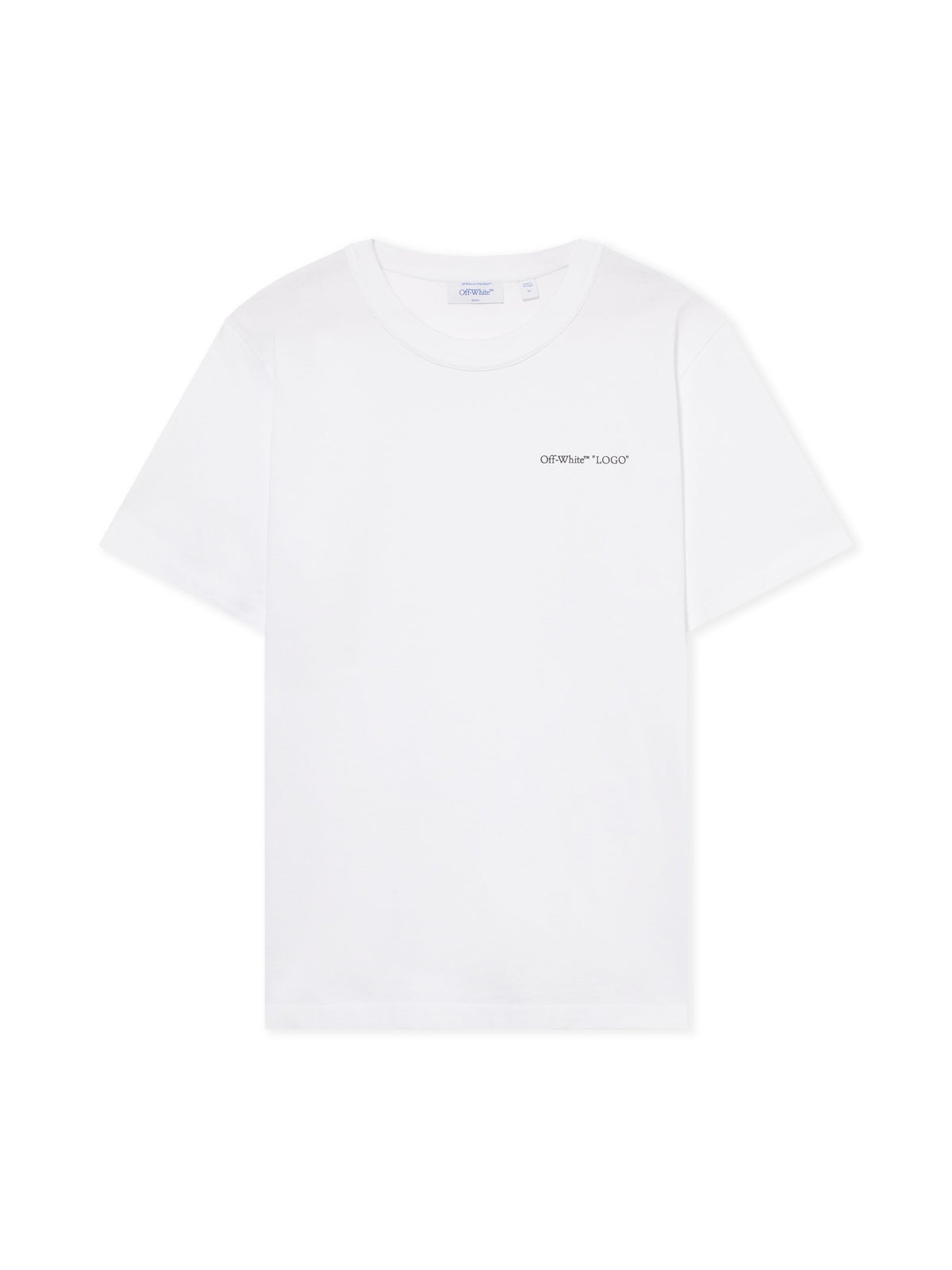 OFF WHITE Logo Quote T-Shirt WHITE 44MAA16MF26J00L