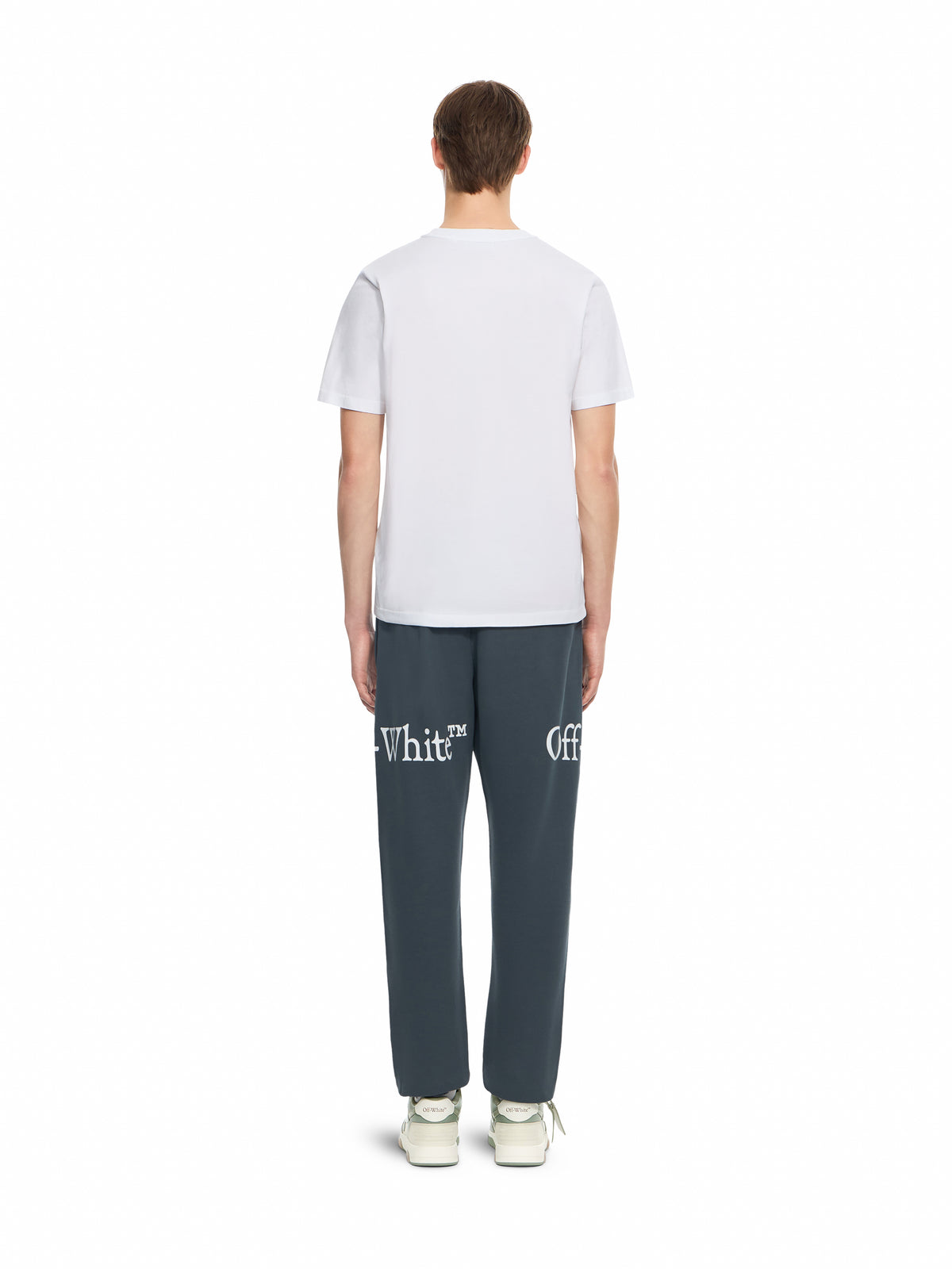 OFF WHITE Logo Quote T-Shirt WHITE 44MAA16MF26J00L