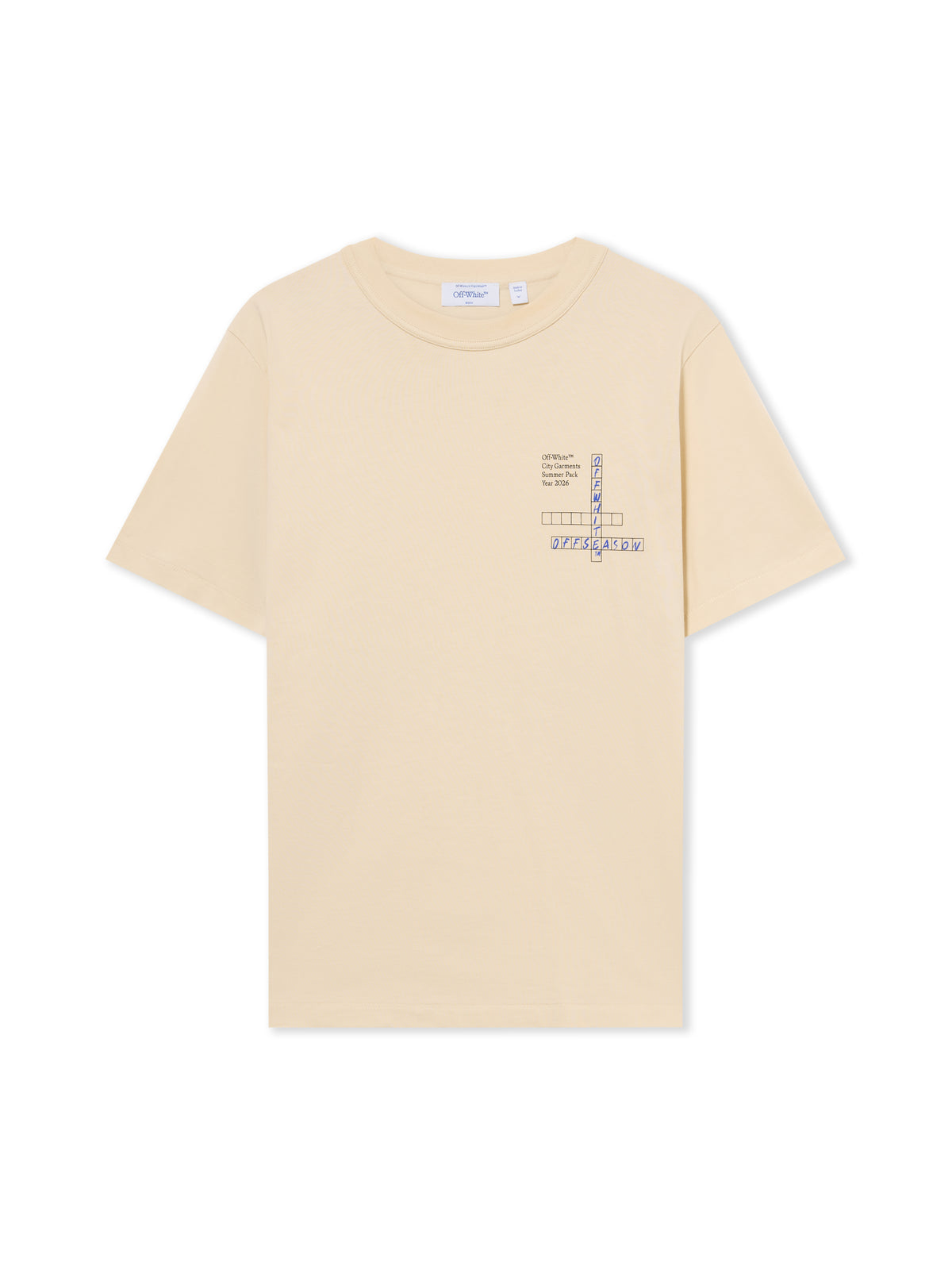OFF WHITE Connect Dots Regular T-Shirt BEIGE 44MAA16MF26J00O