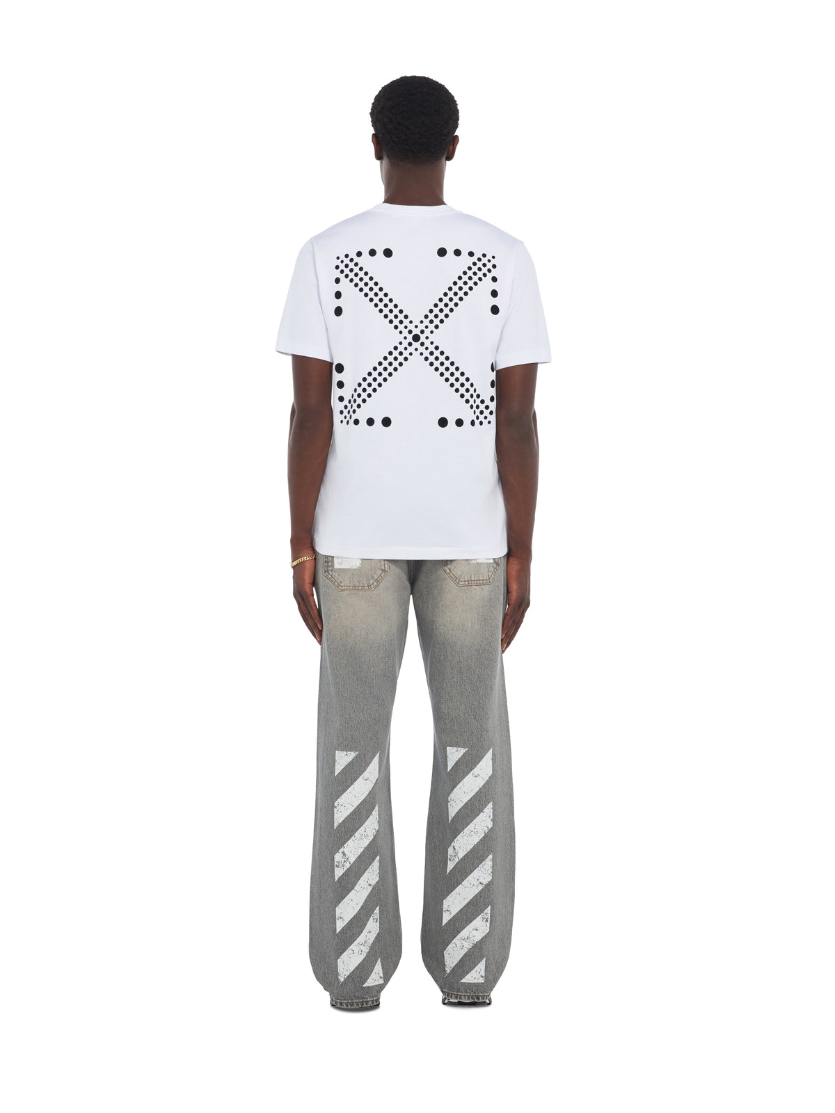 OFF WHITE Dotted Arrow Regular T-Shirt WHITE 44MAA16MG26J003