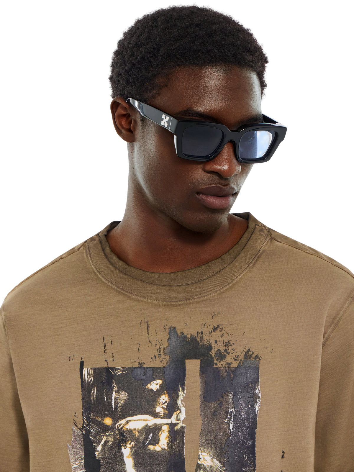 OFF WHITE Inked Mercy T-Shirt CLOUD NUTRIA 44MAA16NF26J002