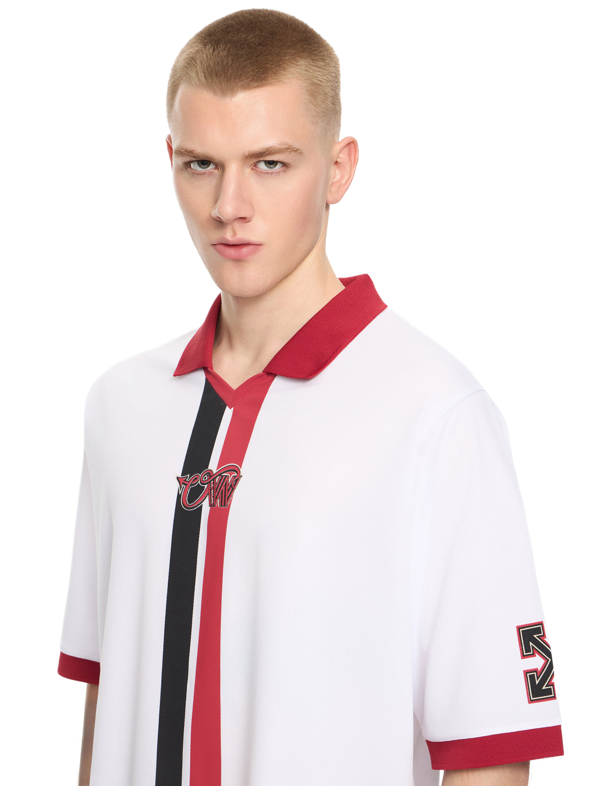 OFF WHITE Off-White™ c/o AC Milan Arrow Tech T-shirt WHITE RED 44MAA16RG25F001