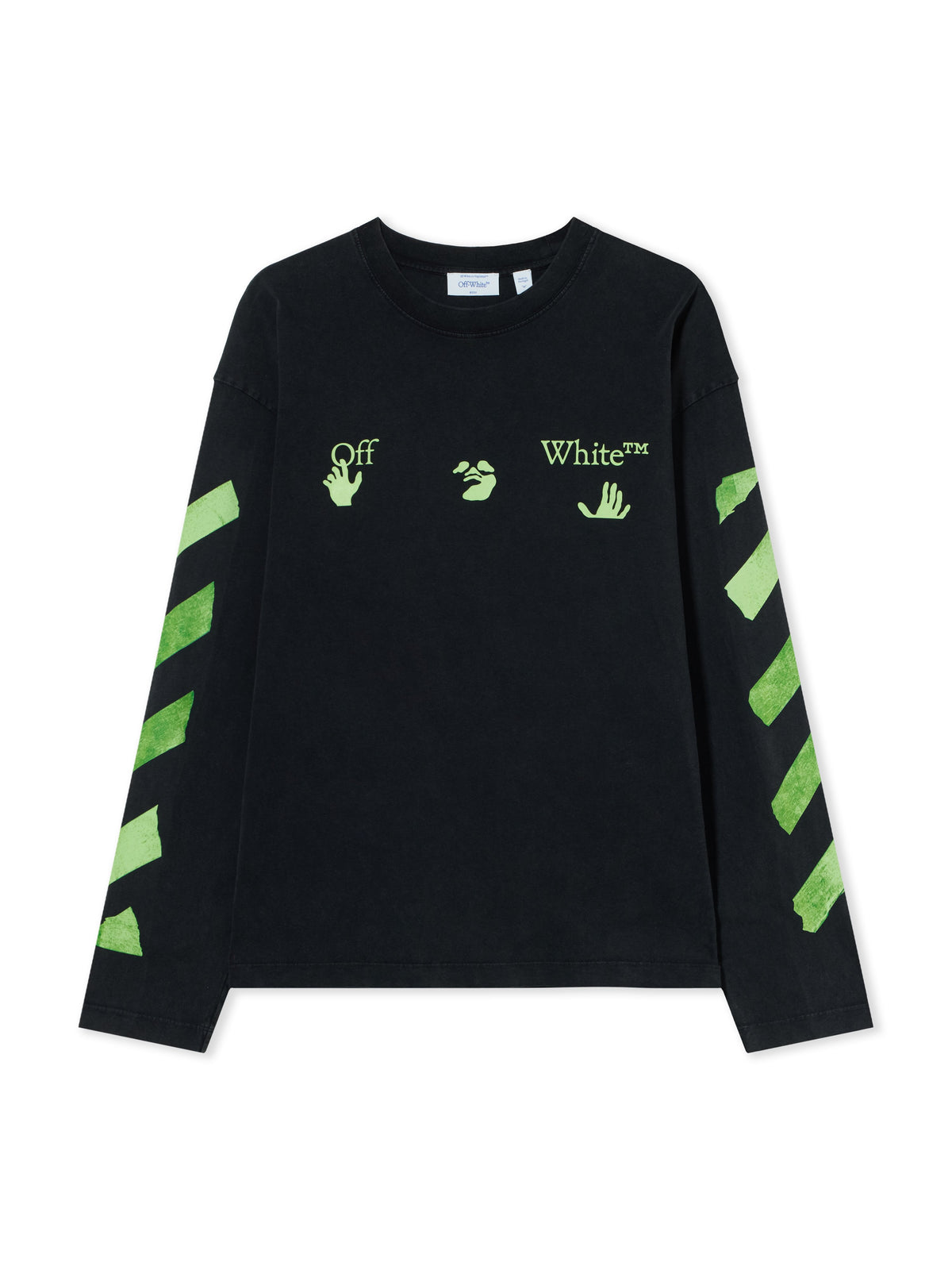 OFF WHITE Bacco Arrow Skate Long Sleeve T-Shirt VINTAGE BLACK 44MAB09CF26J008