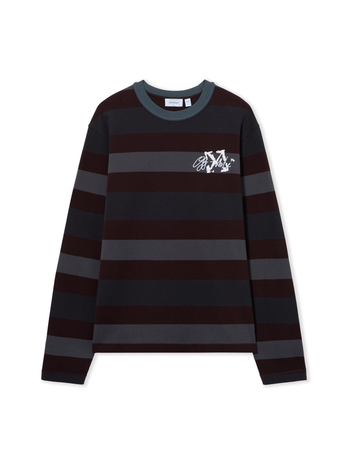 OFF WHITE Stroke Striped Long Sleeve T-Shirt MULTICOLOR 44MAB09KF26J002