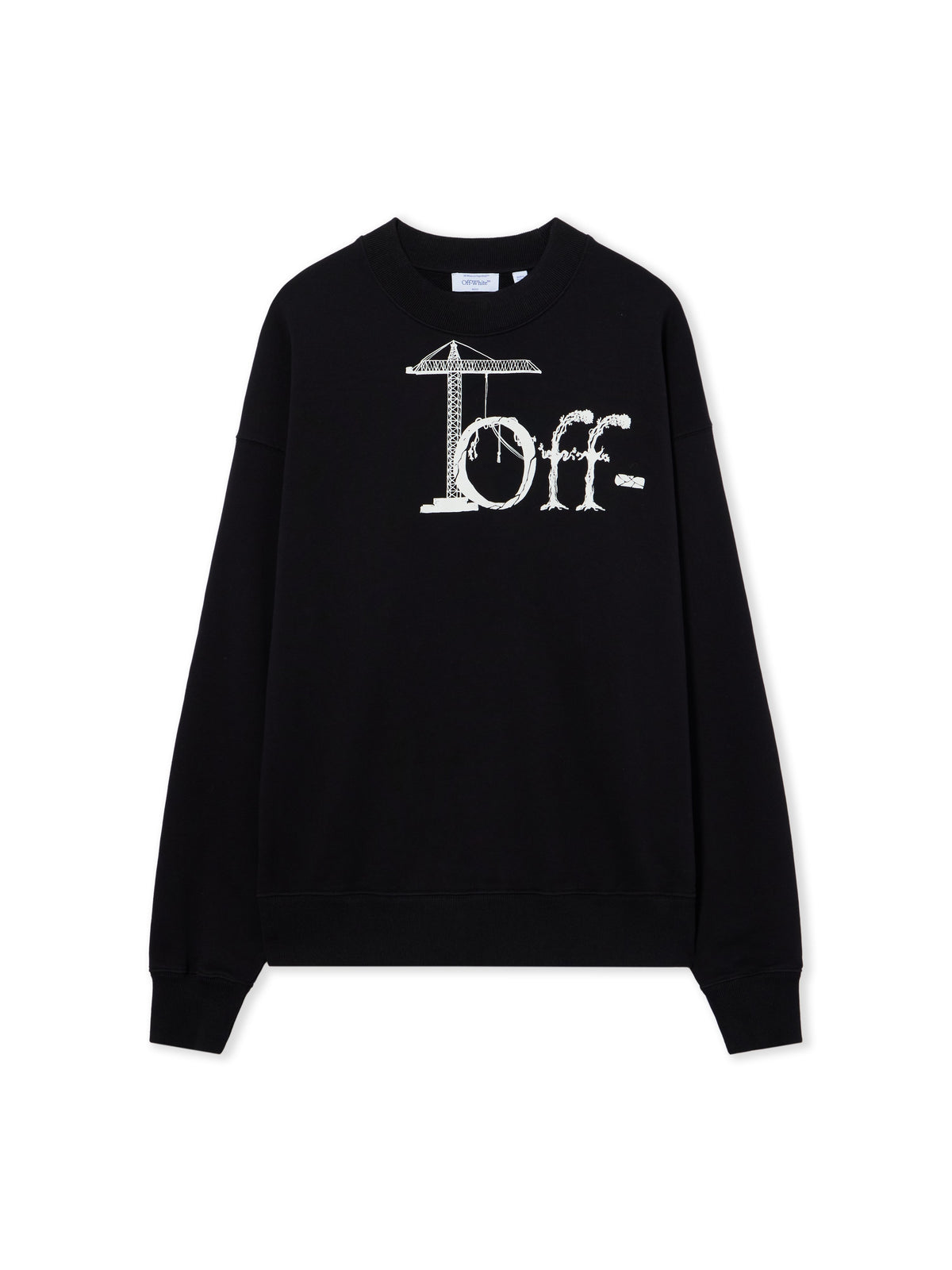 OFF WHITE City Nature Skate Crewneck Sweatshirt BLACK 44MBA054F26F006